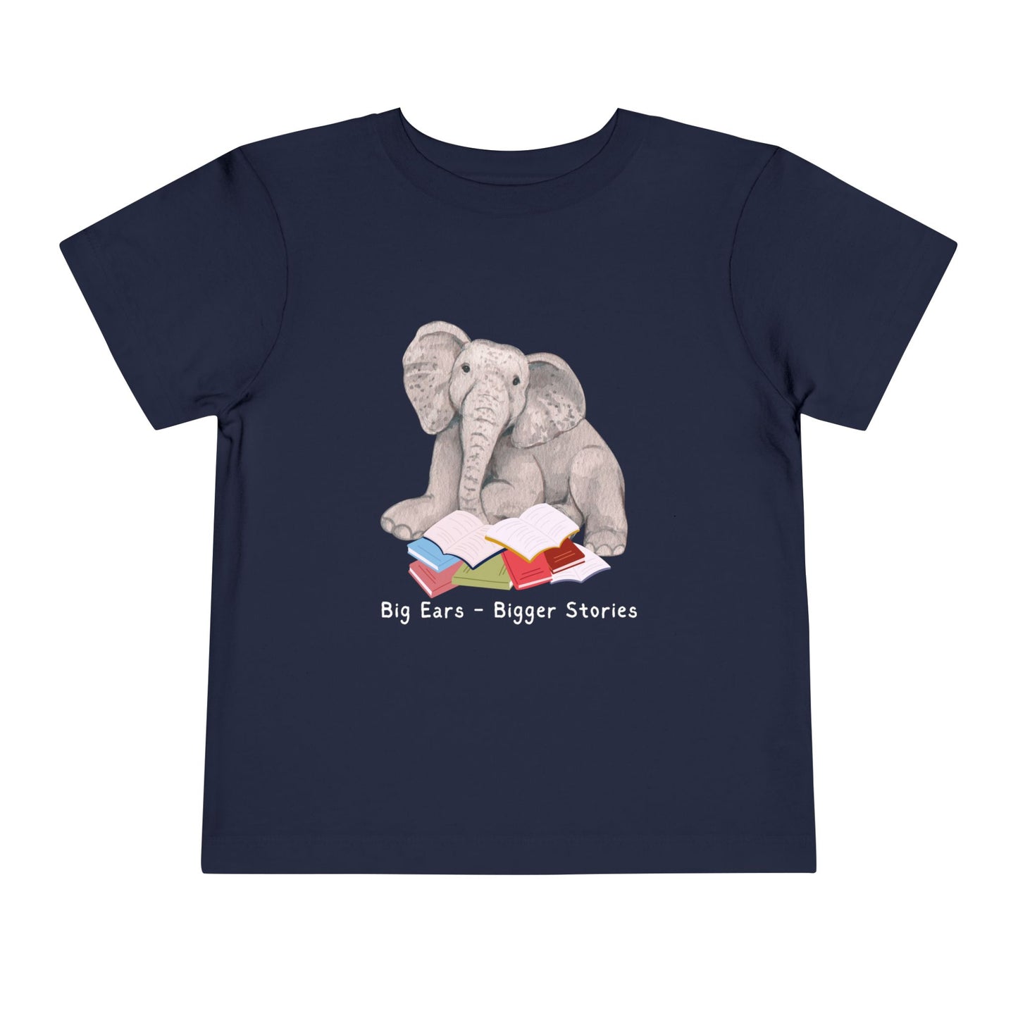 Toddler Big Ears, Bigger Stories Tee β Sweet Gift for Bookish Animal Lovers