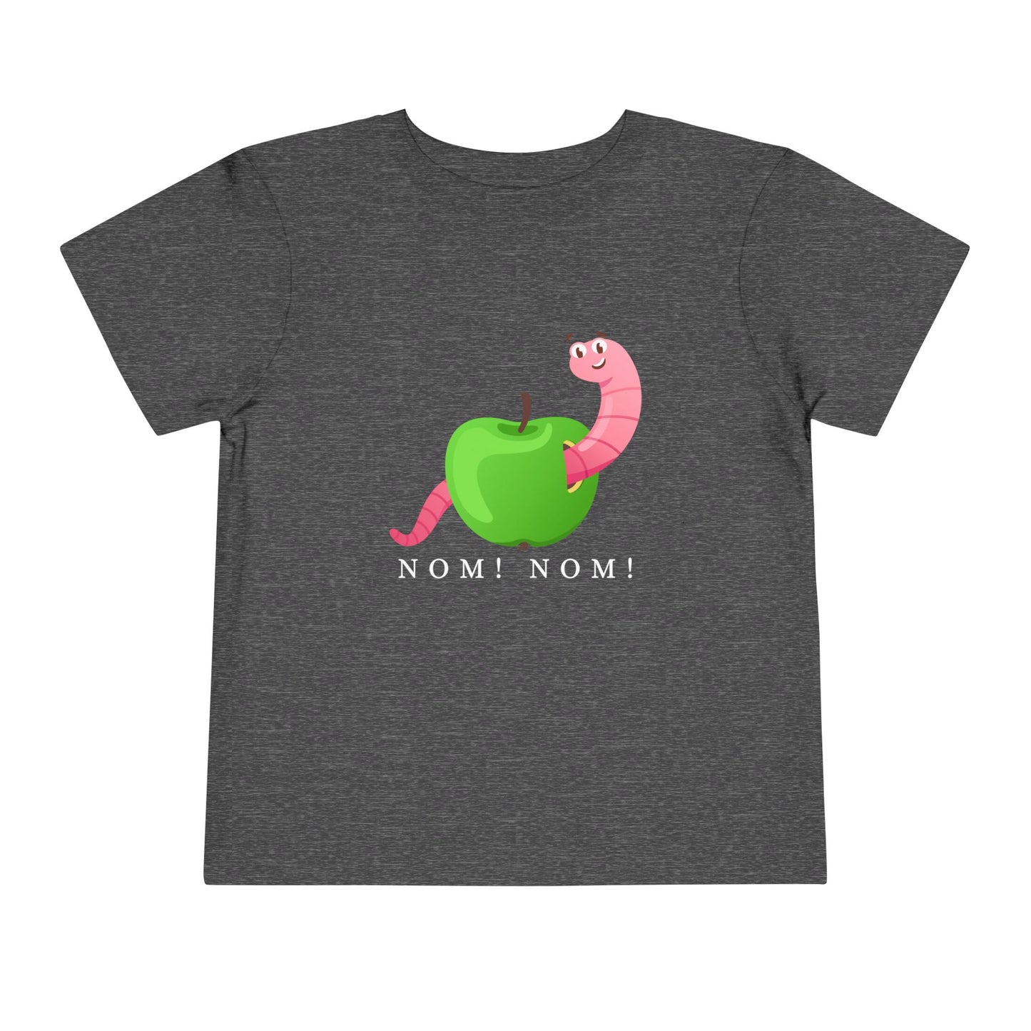 Toddler Nom Nom Tee β Silly Snack Time Shirt with a Hungry Worm Twist