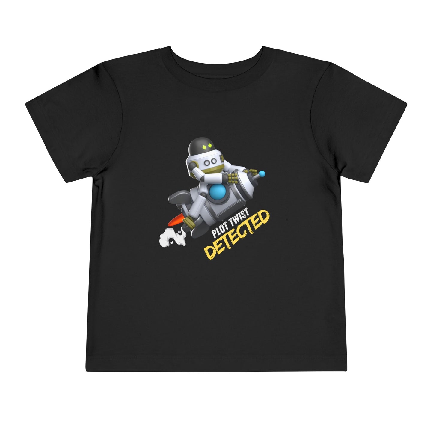 Toddler Plot Twist Detected Tee β Funny Robot Shirt for Curious Kids
