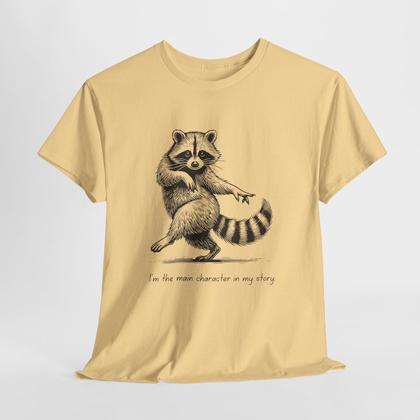 Teen/Adult Unisex Main Character Raccoon Tee – Starring: Me