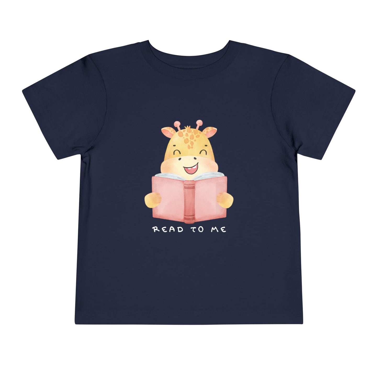 Toddler Read to Me Tee β Sweet Giraffe Storytime Shirt