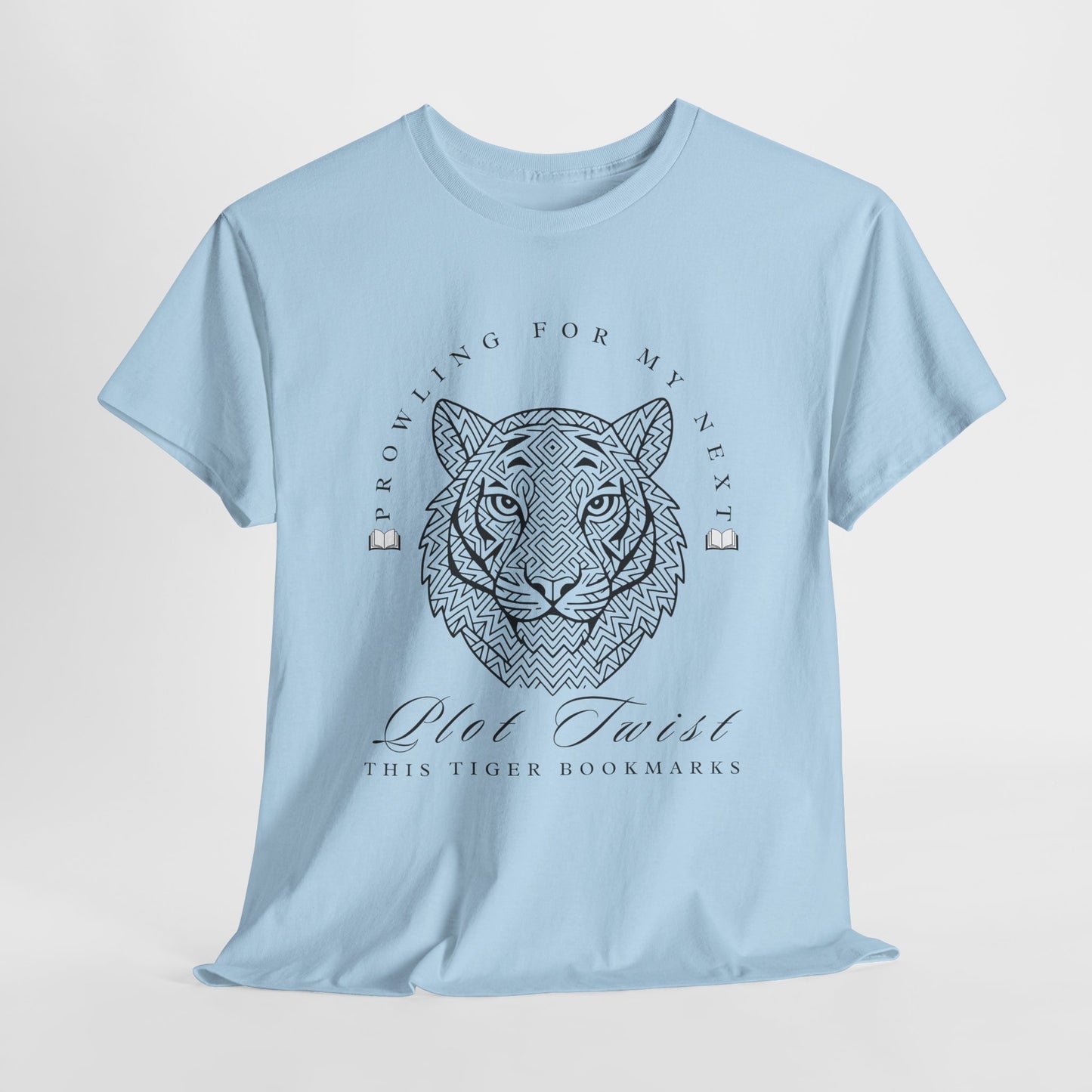 Teen/Adult Unisex β Plot Twist Tiger Tee β Fierce Style for Bookish Beasts