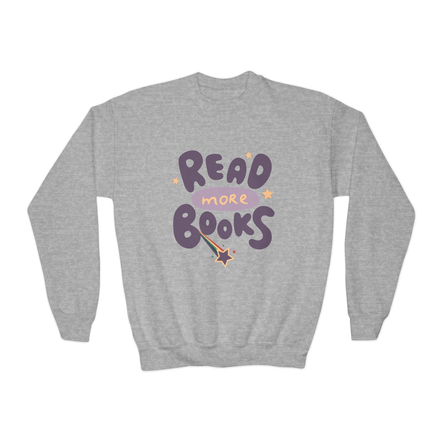 Youth Read More Books Sweatshirt β Shine Bright & Turn the Page