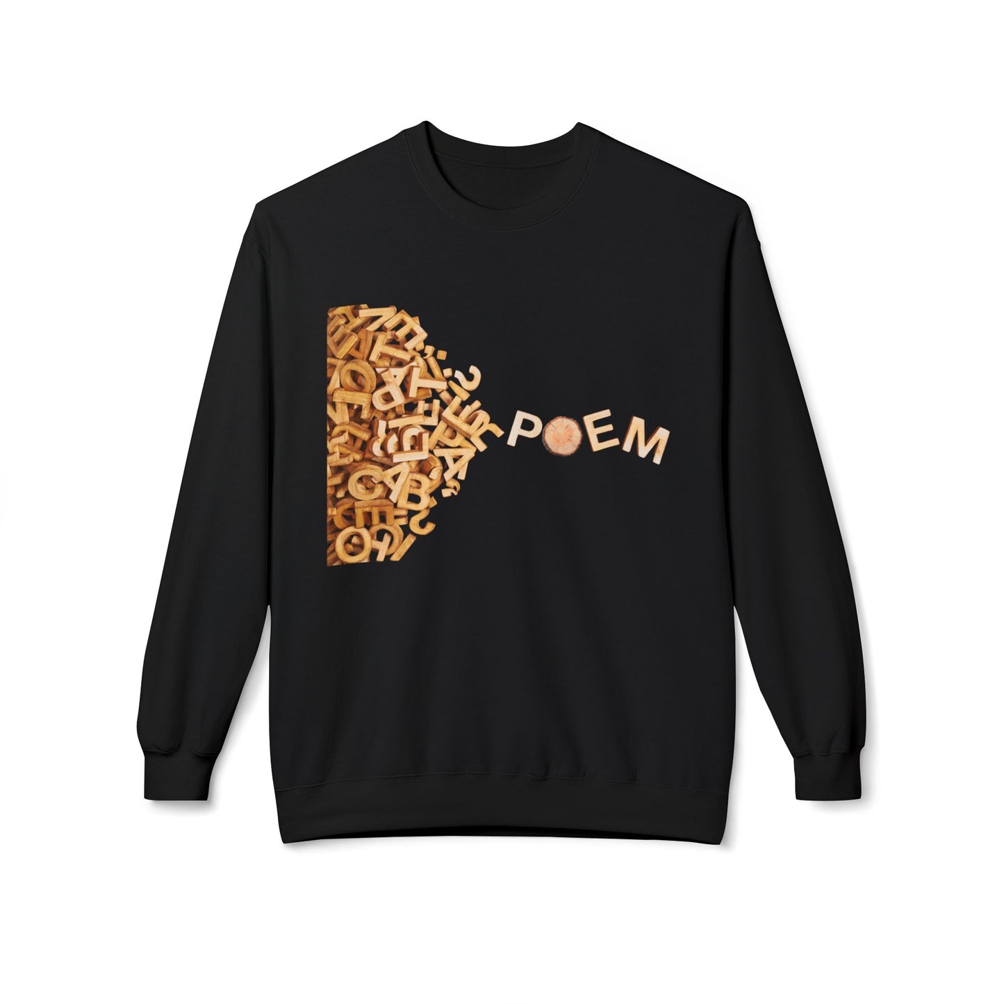 Teen/Adult Unisex POEM Sweatshirt β Creative Word Art Design for Writers and Dreamers