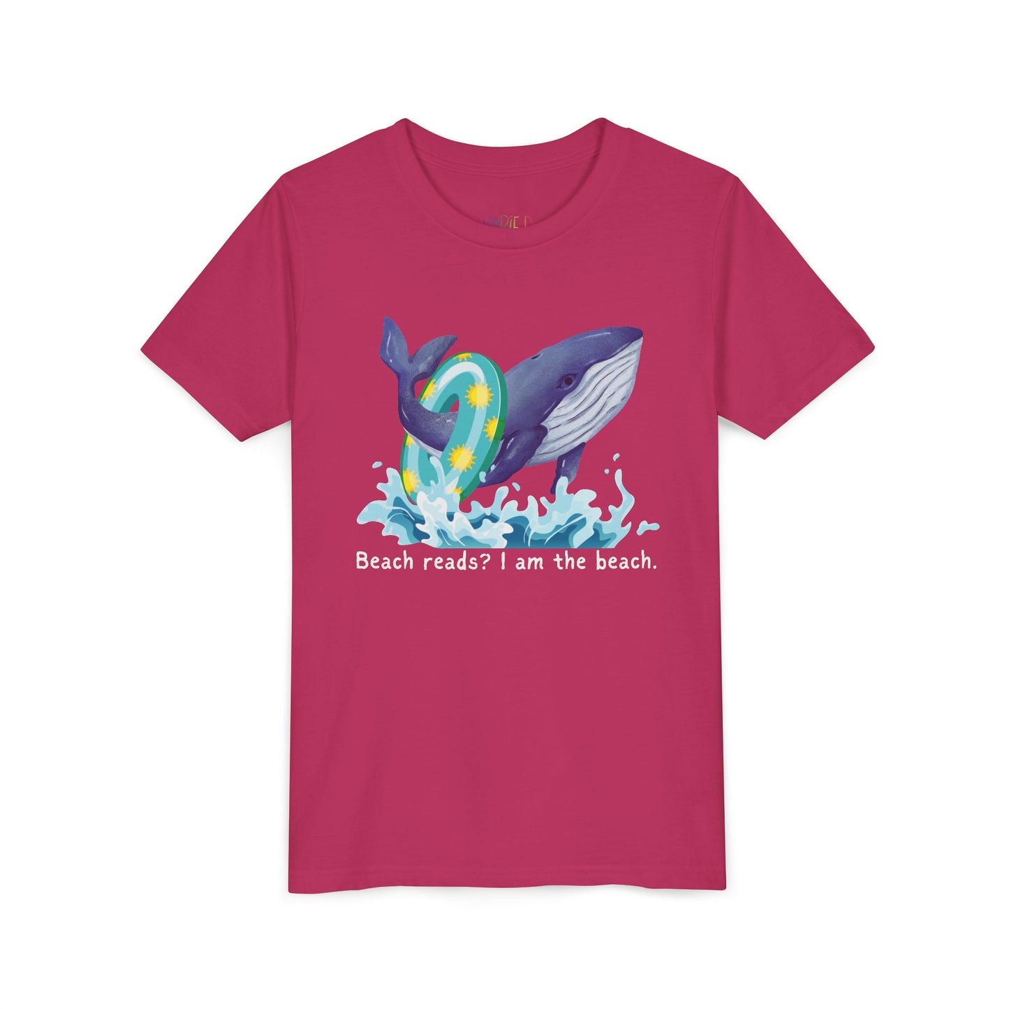 Youth Beach Reads? I Am the Beach Tee – Whale Shirt for Kids Who Make Waves