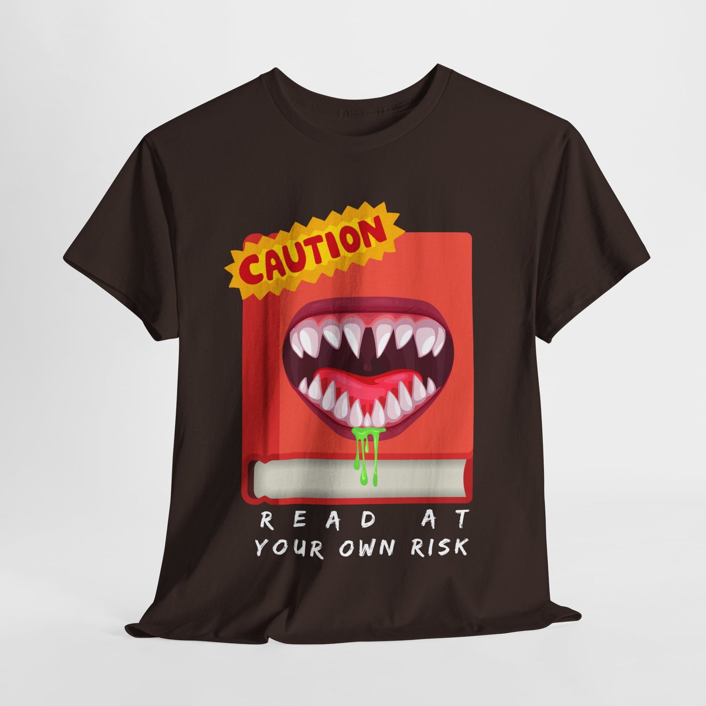Teen/Adult Unisex Read at Your Own Risk Tee β A Warning for Thrill-Seeking Readers