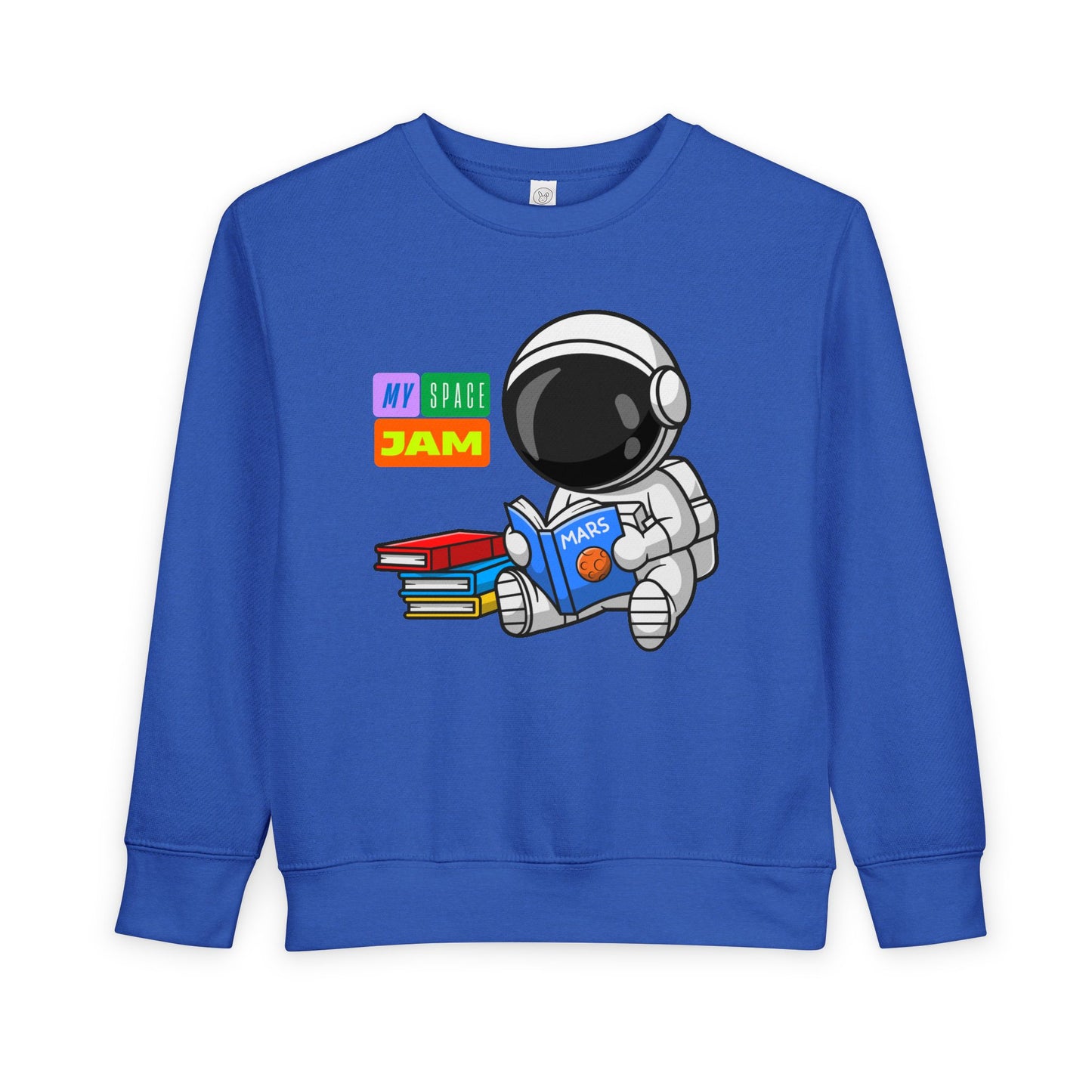 Toddler Space Jam Reader Sweatshirt – Astronaut Book Lover Crewneck