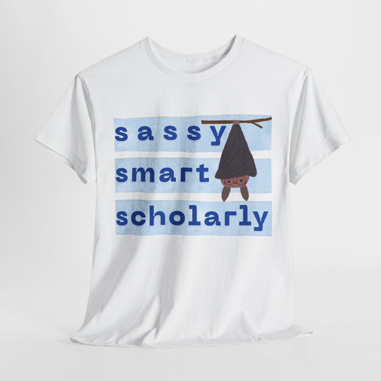 Teen/Adult Unisex “Sassy, Smart, Scholarly” Bat Tee