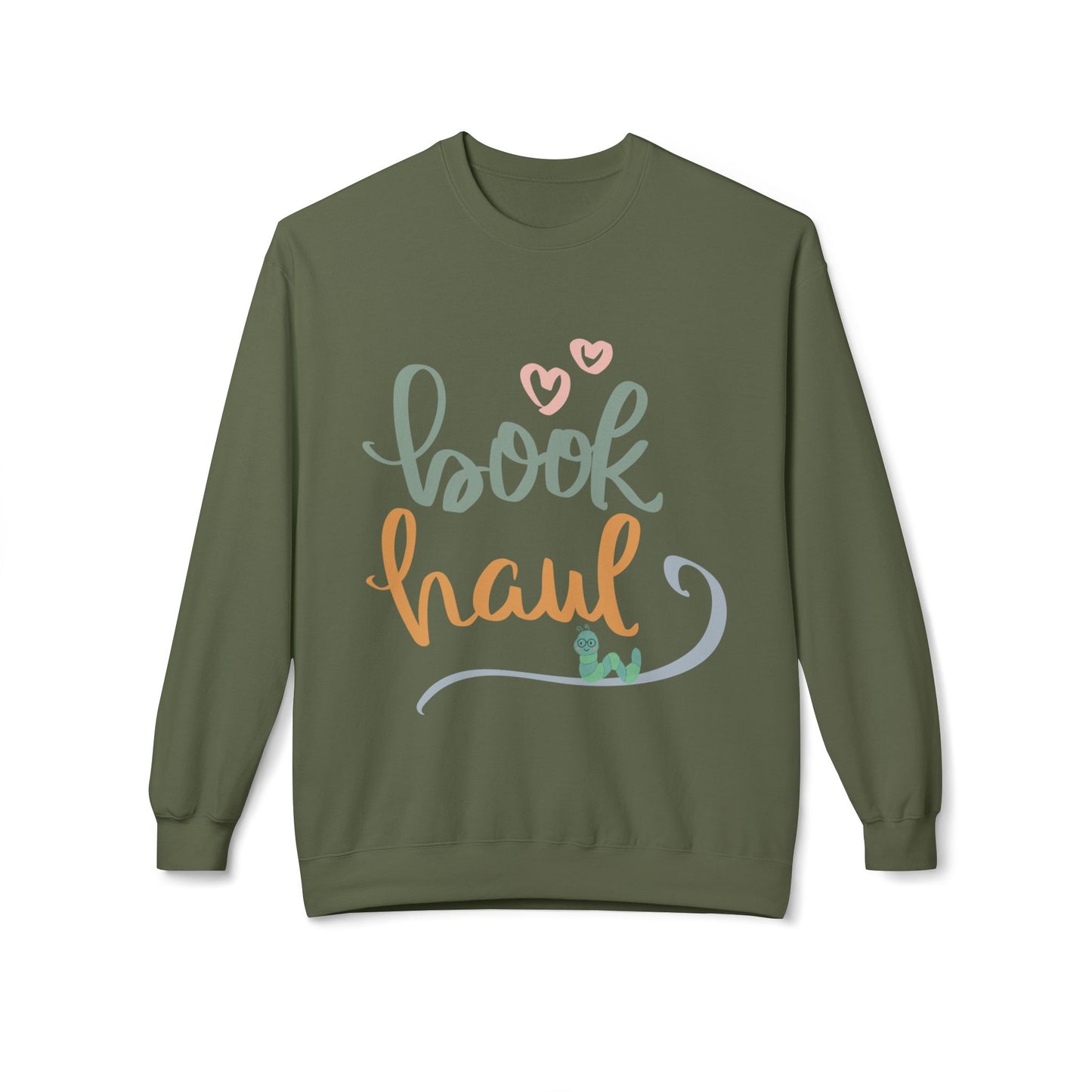 Teen/Adult Unisex Book Haul Sweatshirt – Cute Bookworm Crewneck for Readers & Collectors