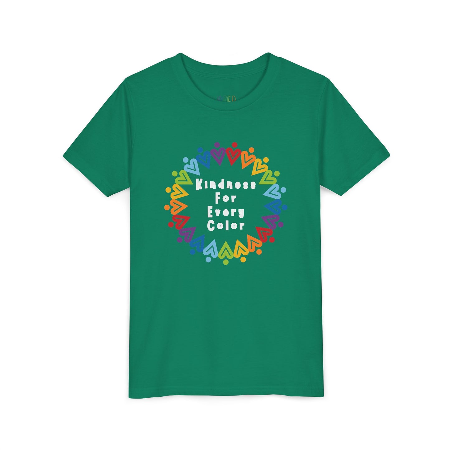 Youth Kindness For Every Color Tee – Celebrate What Makes Us Shine
