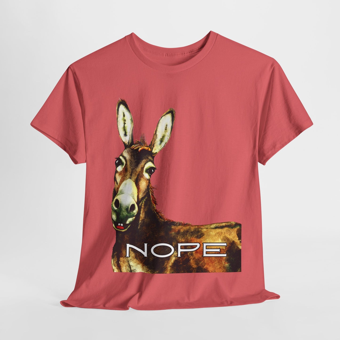 Teen/Adult Unisex NOPE Tee – Funny Animal Shirt for Mood Managers, Introverts & Professional Boundary-Setters