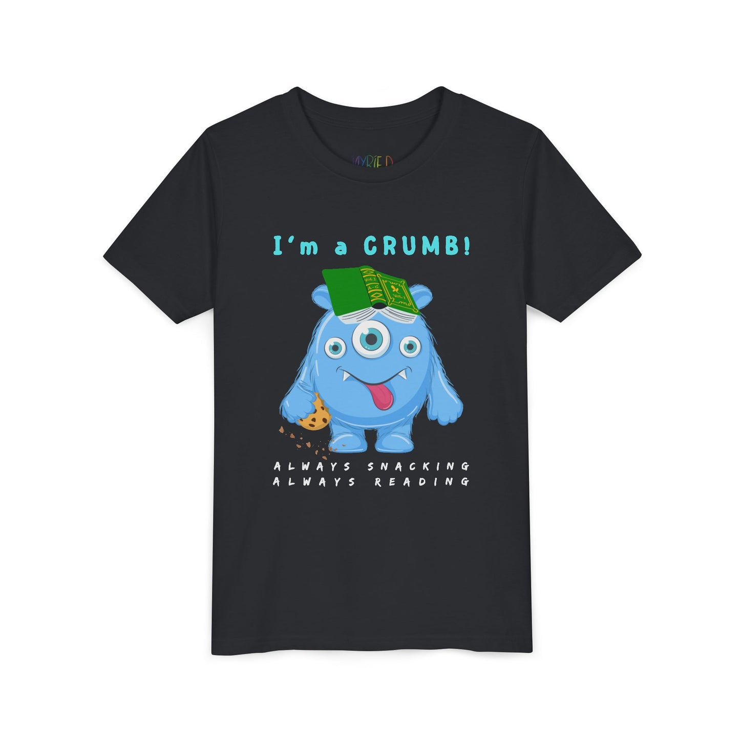 Youth I’m a CRUMB! Snack-Loving Bookworm Tee