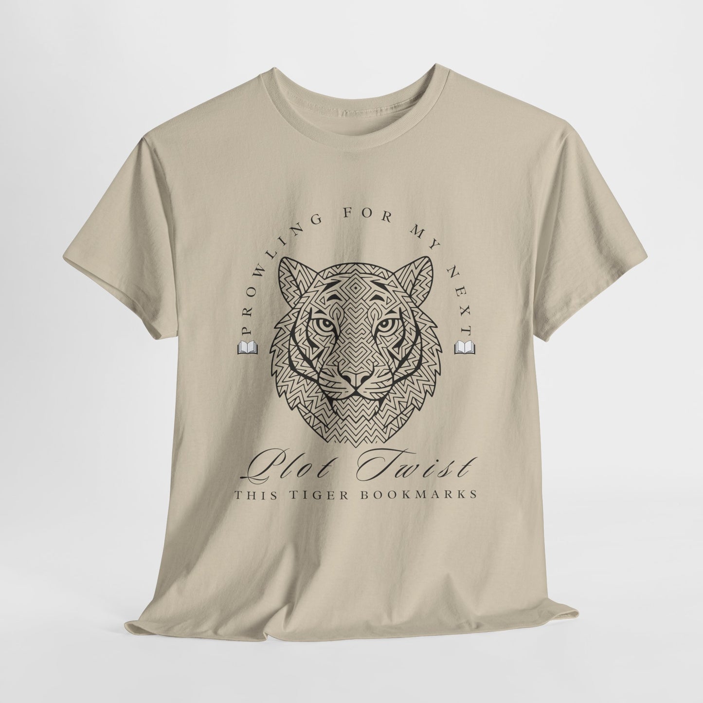 Teen/Adult Unisex β Plot Twist Tiger Tee β Fierce Style for Bookish Beasts
