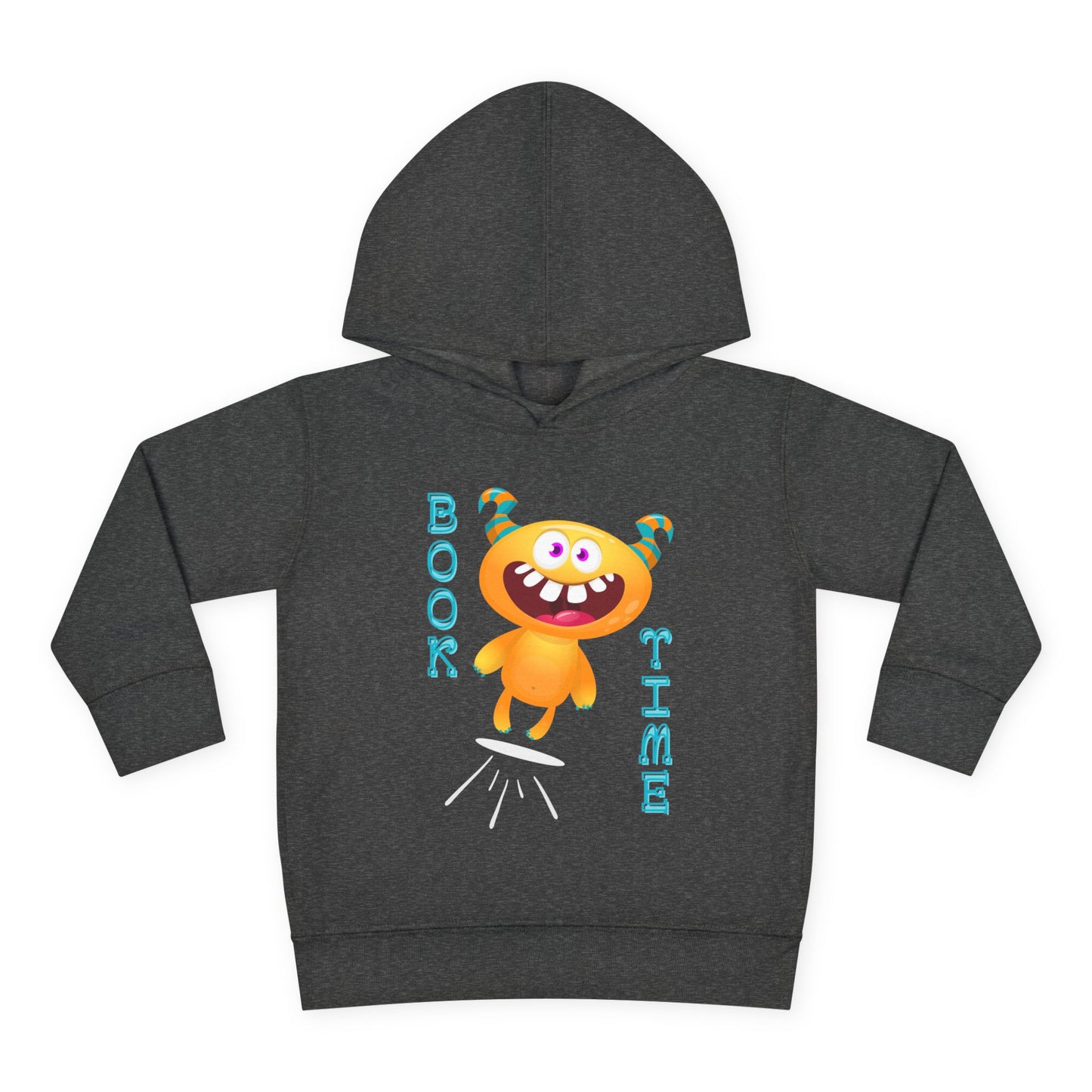 Toddler Book Time Hoodie โ Happy Monster Reading Design