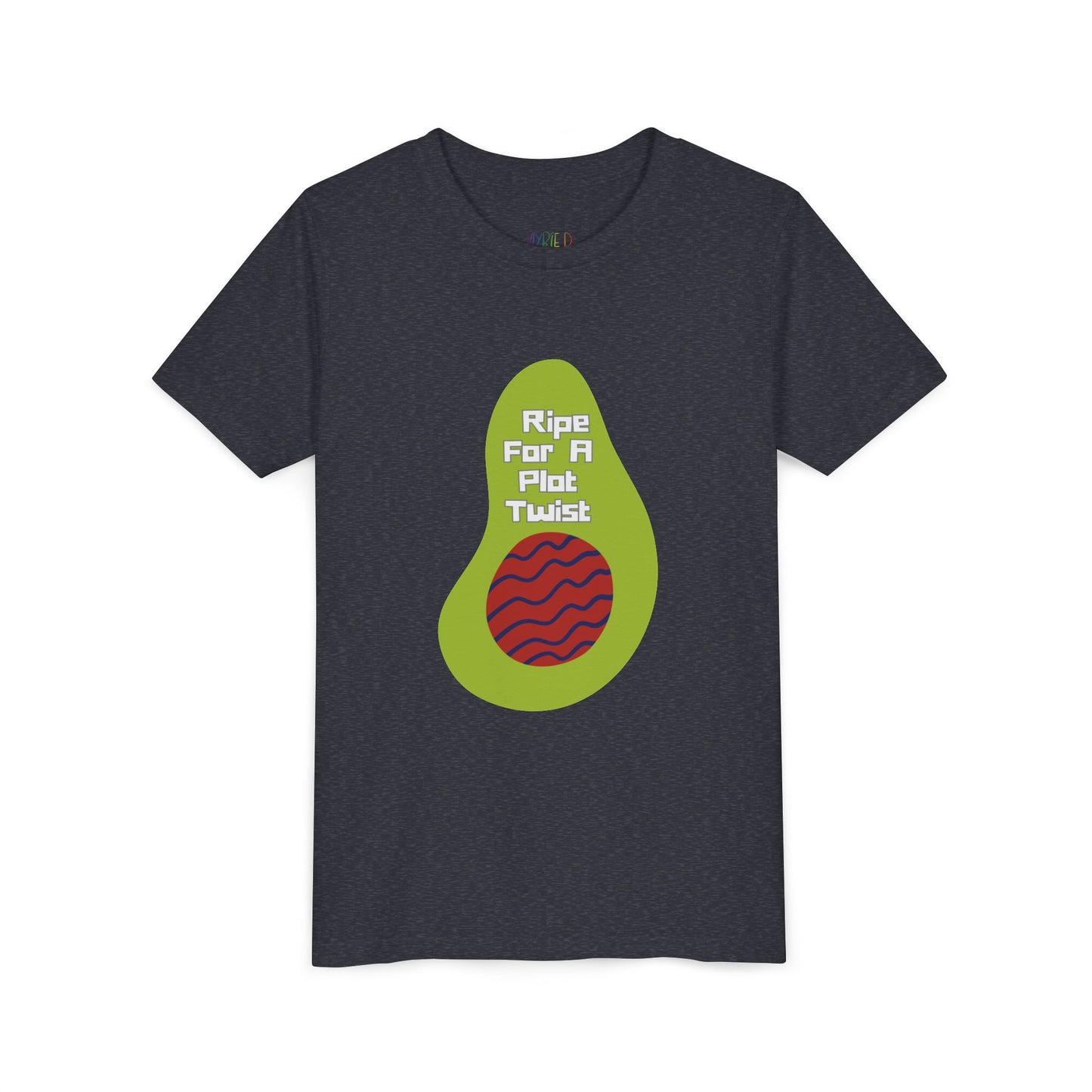 Youth Ripe For A Plot Twist Tee β Funny Avocado Shirt for Bookworms & Goofballs, A clever twist for kids who love stories with flavor