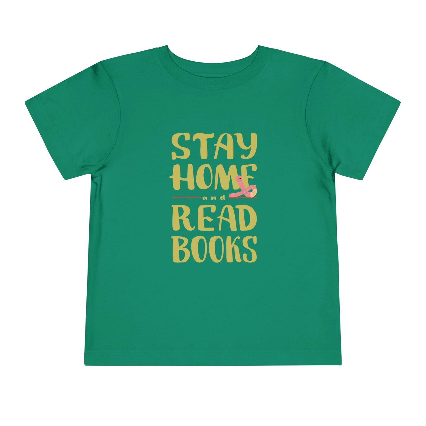 Toddler Stay Home and Read Books Tee β Cozy Pick for Little Bookworms
