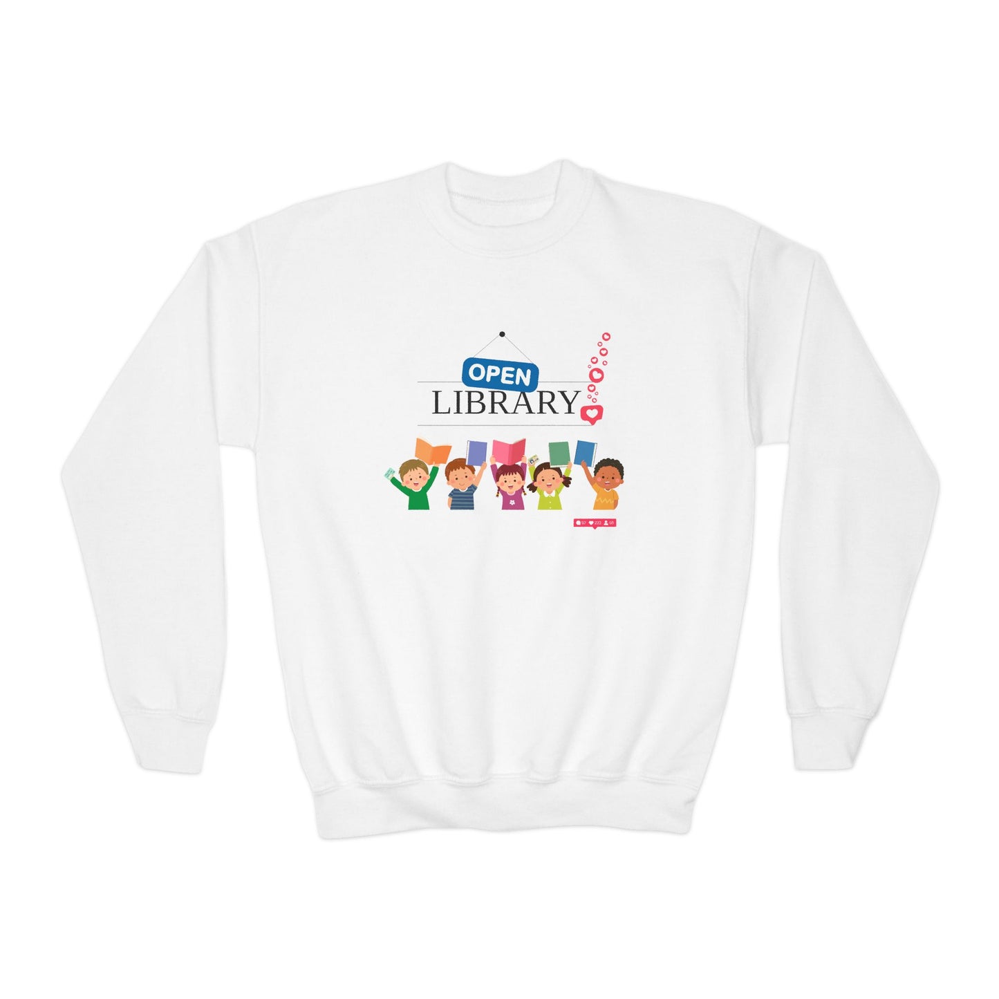 Youth Open Library Sweatshirt β Readers Welcome!