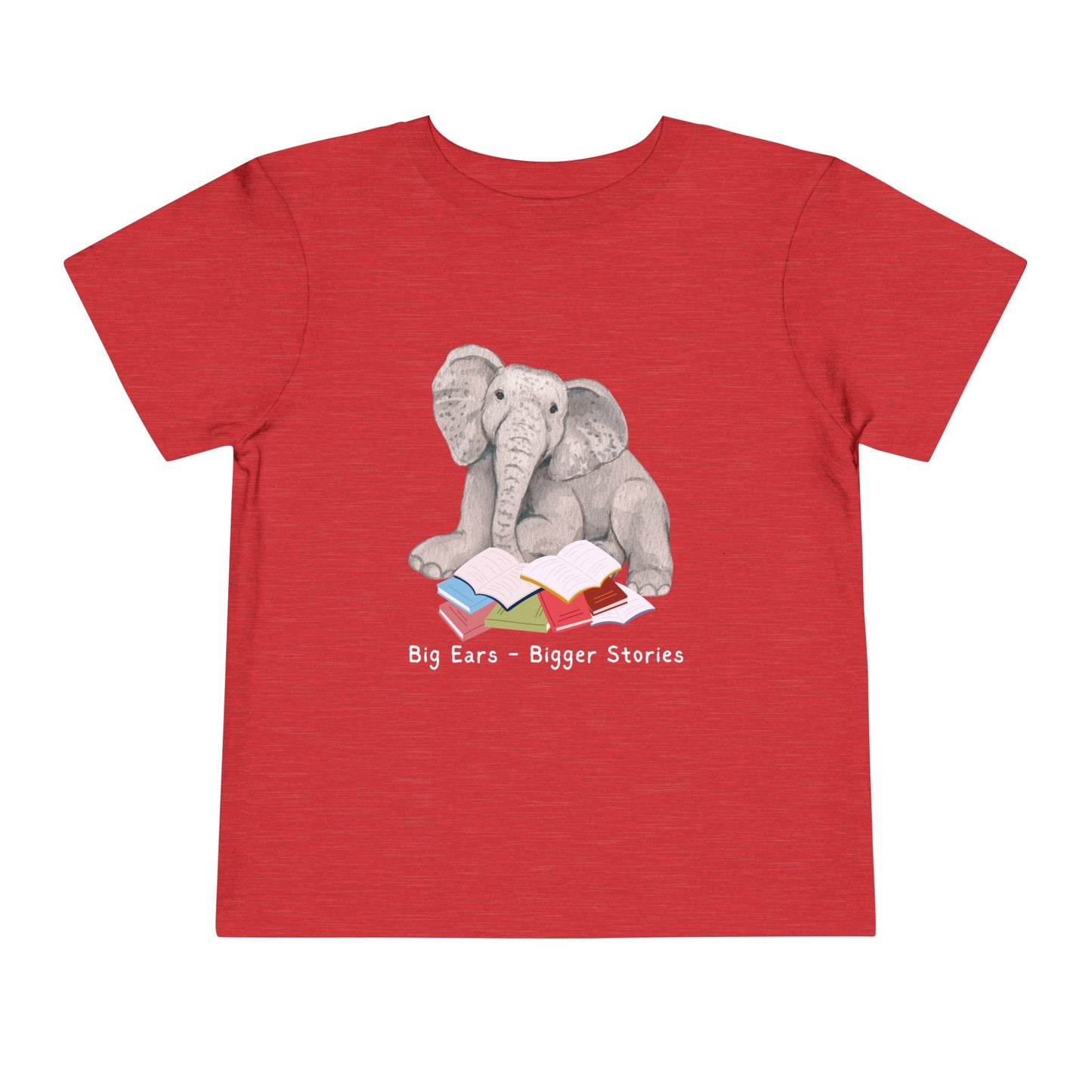 Toddler Big Ears, Bigger Stories Tee β Sweet Gift for Bookish Animal Lovers