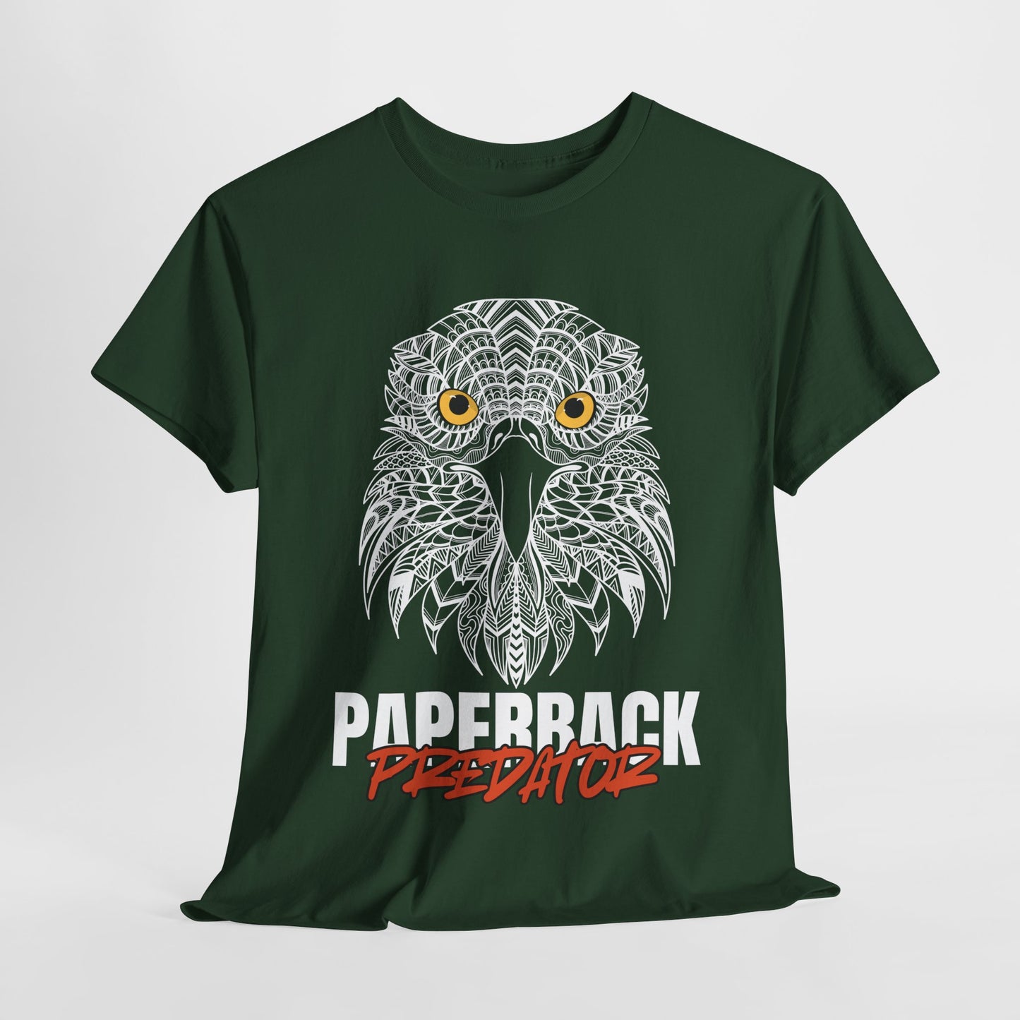 Teen/Adult Unisex β Paperback Predator Tee β Fierce Hawk Book Shirt