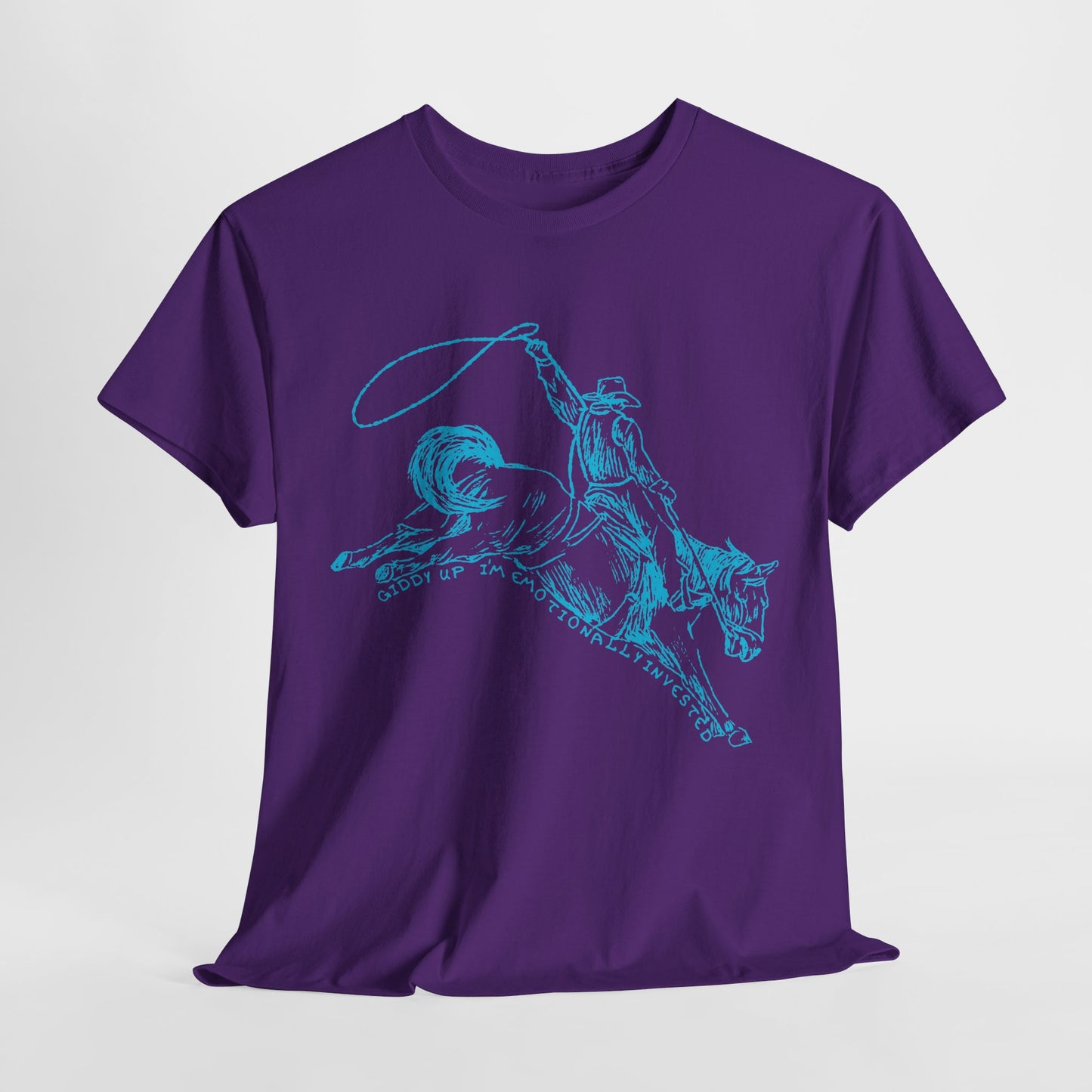 Teen/Adult Unisex Giddy Up Tee – I'm Emotionally Invested