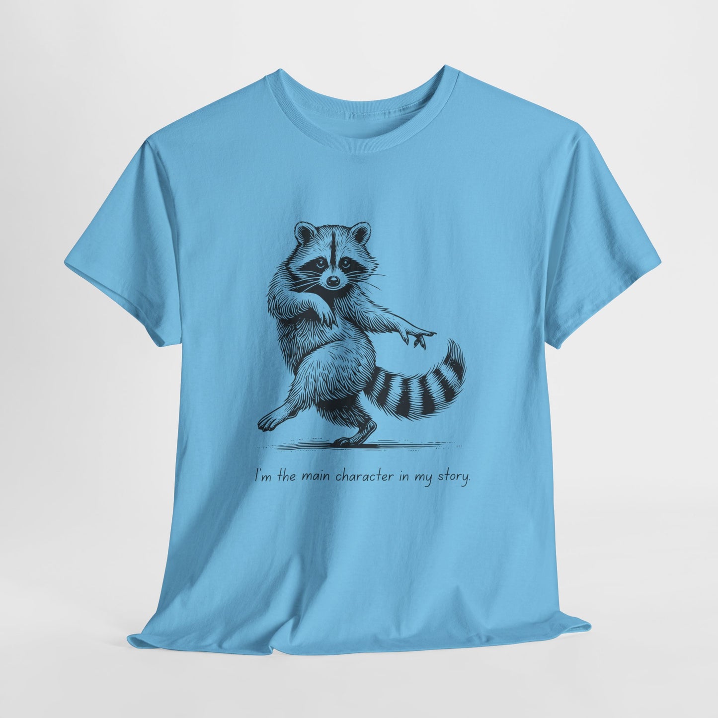 Teen/Adult Unisex Main Character Raccoon Tee – Starring: Me