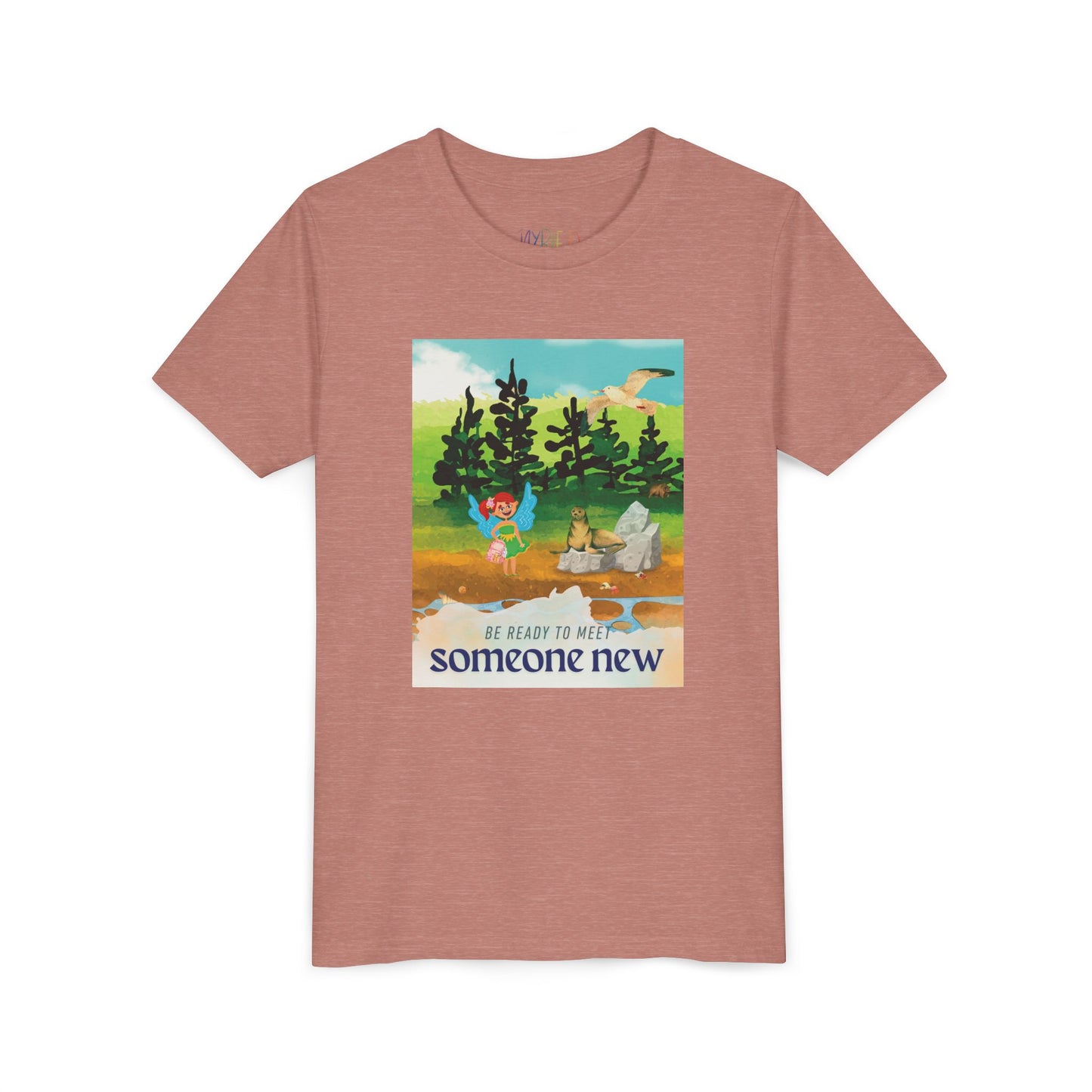 Youth Be Ready to Meet Someone New Tee – Fairy Forest Shirt for Curious Kids