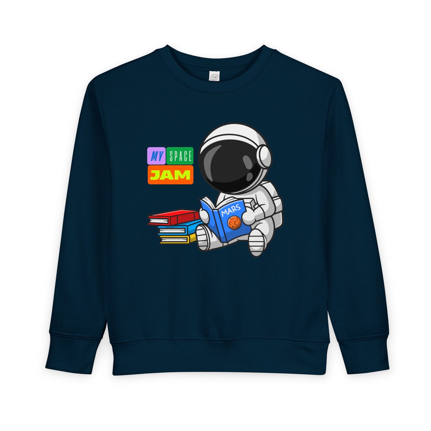 Toddler Space Jam Reader Sweatshirt – Astronaut Book Lover Crewneck