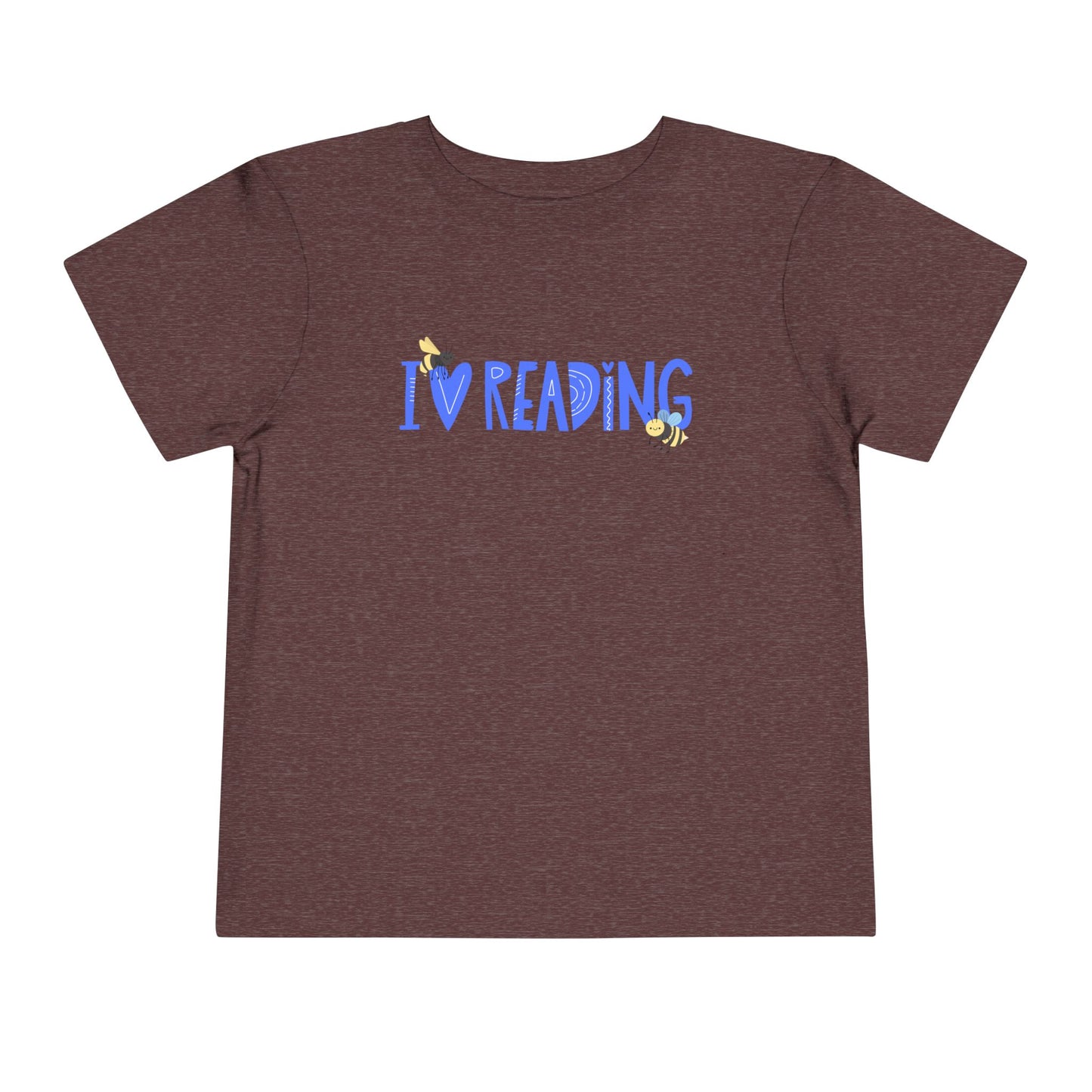 Toddler I Love Reading Tee – Bee-Inspired Book Shirt for Little Learners