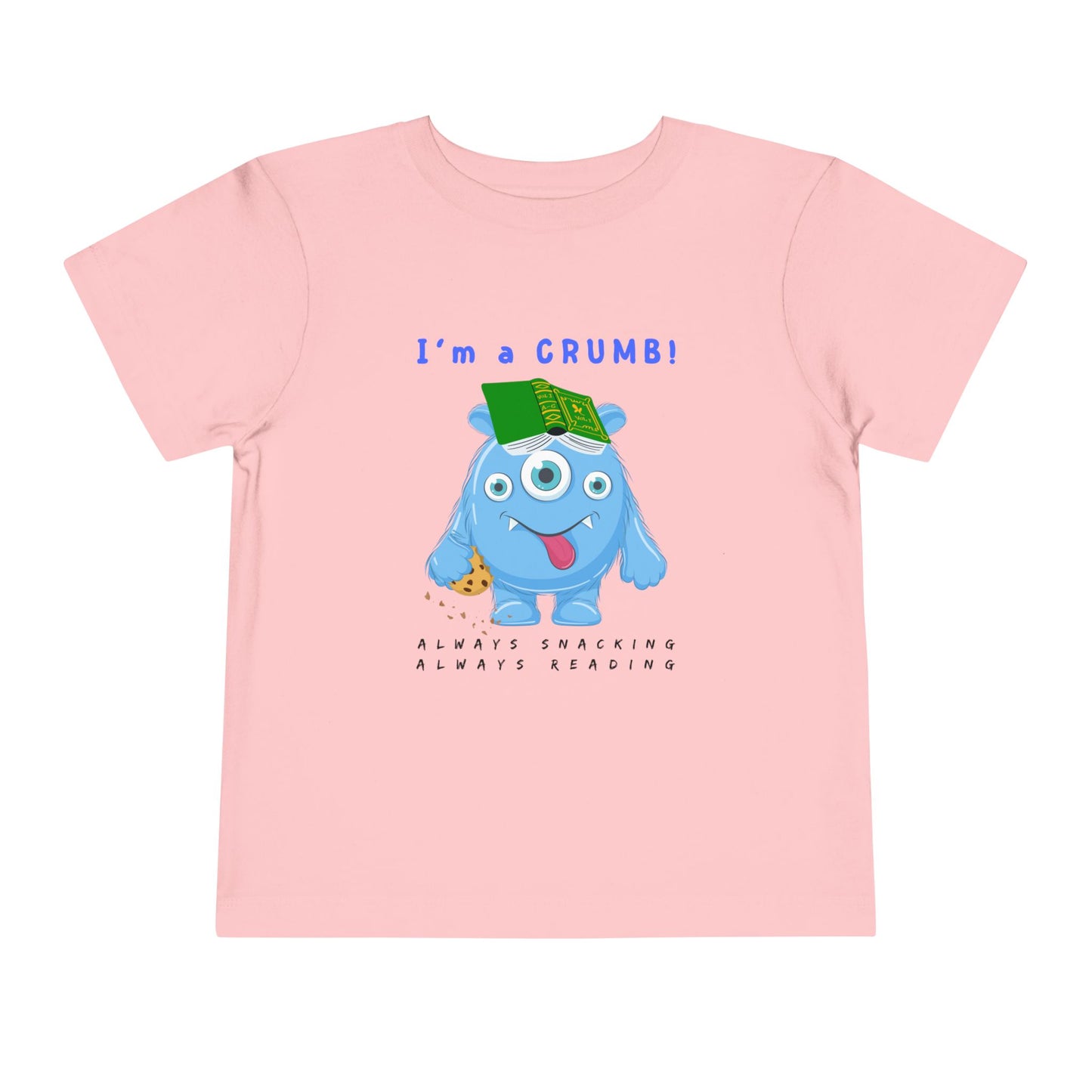 Toddler I’m a CRUMB! Snack-Loving Bookworm Tee