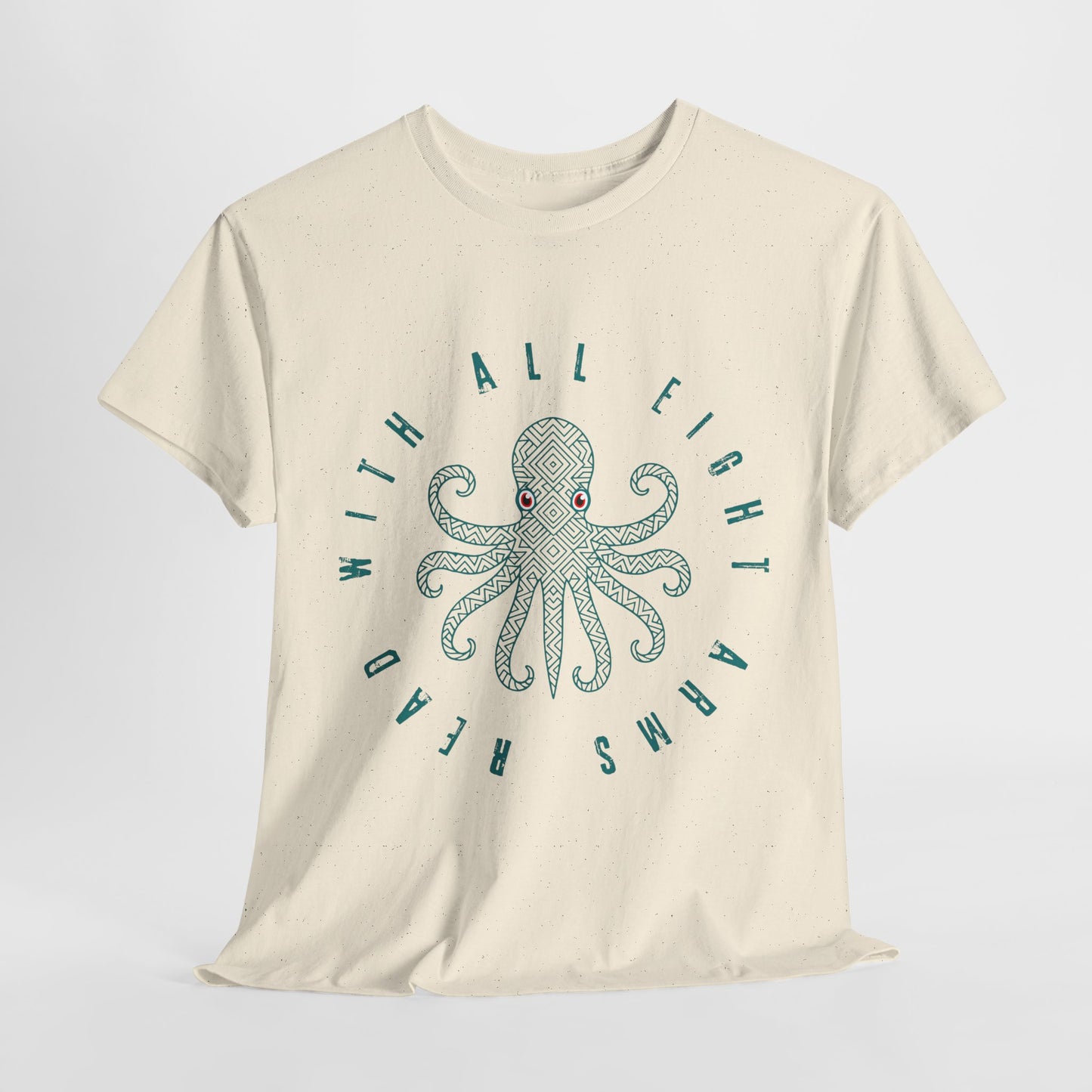 Teen/Adult Unisex β Read With All Eight Arms Tee β Ocean-Inspired Book Lover Gift