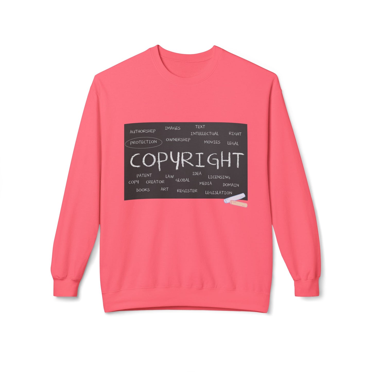 Teen/Adult Unisex Copyright Sweatshirt – Creative Rights Design for Artists, Writers, and Innovators