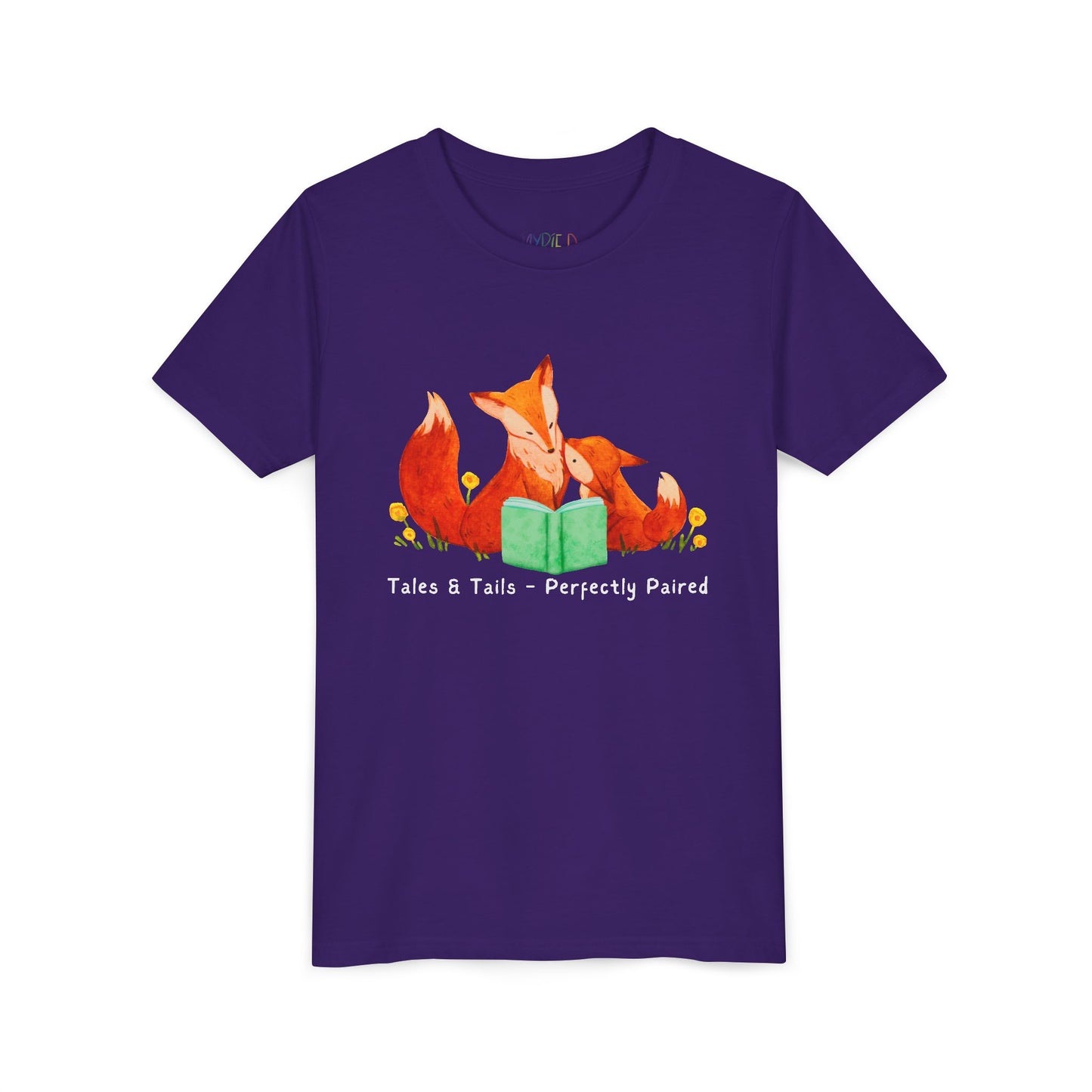 Youth Tales & Tails β Perfectly Paired Tee β Fox Reading Shirt for Snuggly Storytimes