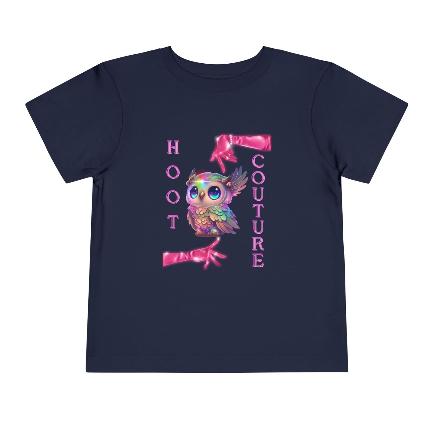 Toddler Hoot Couture Tee – Glam Owl Shirt for Little Fashion Icons