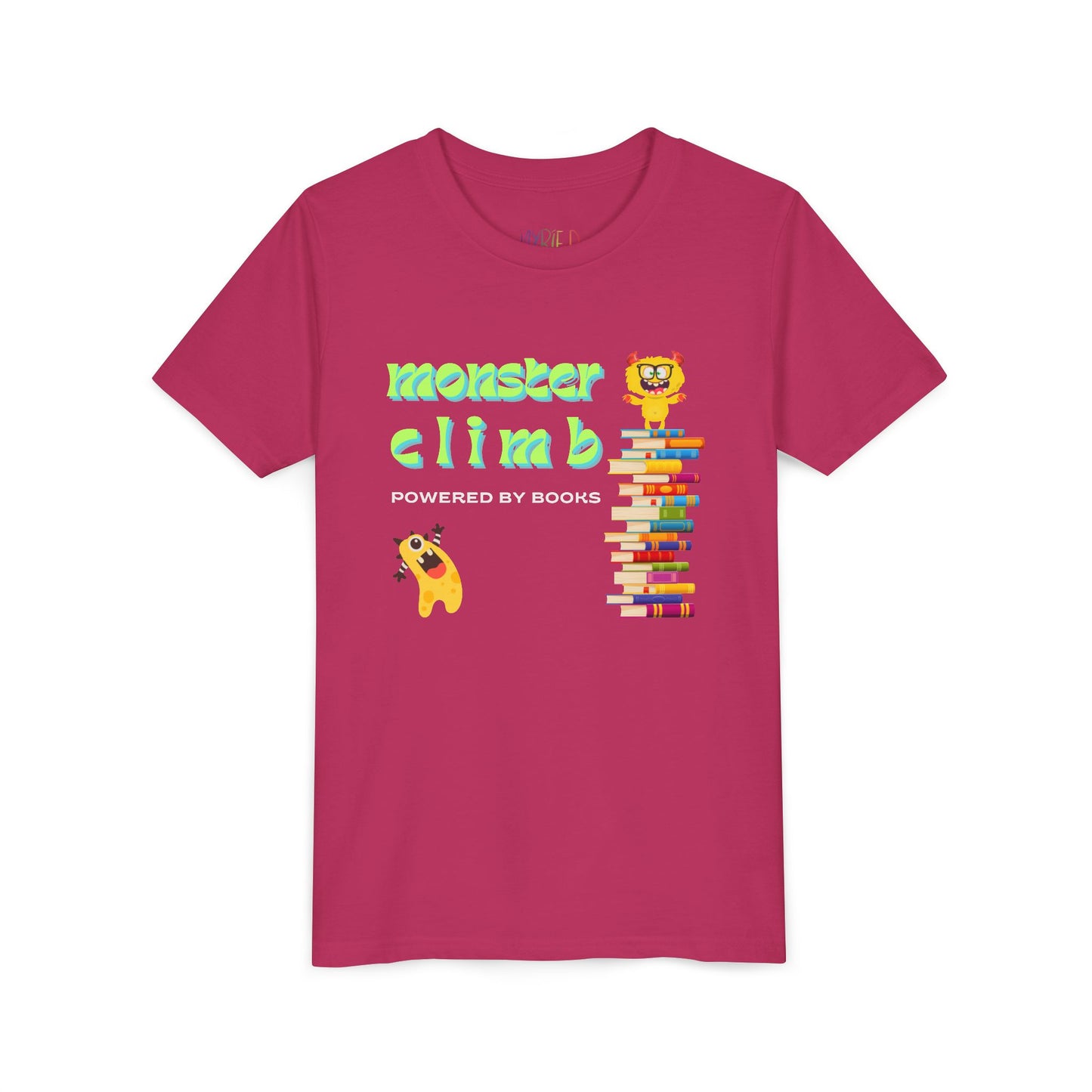 Youth Monster Climb Book Tee