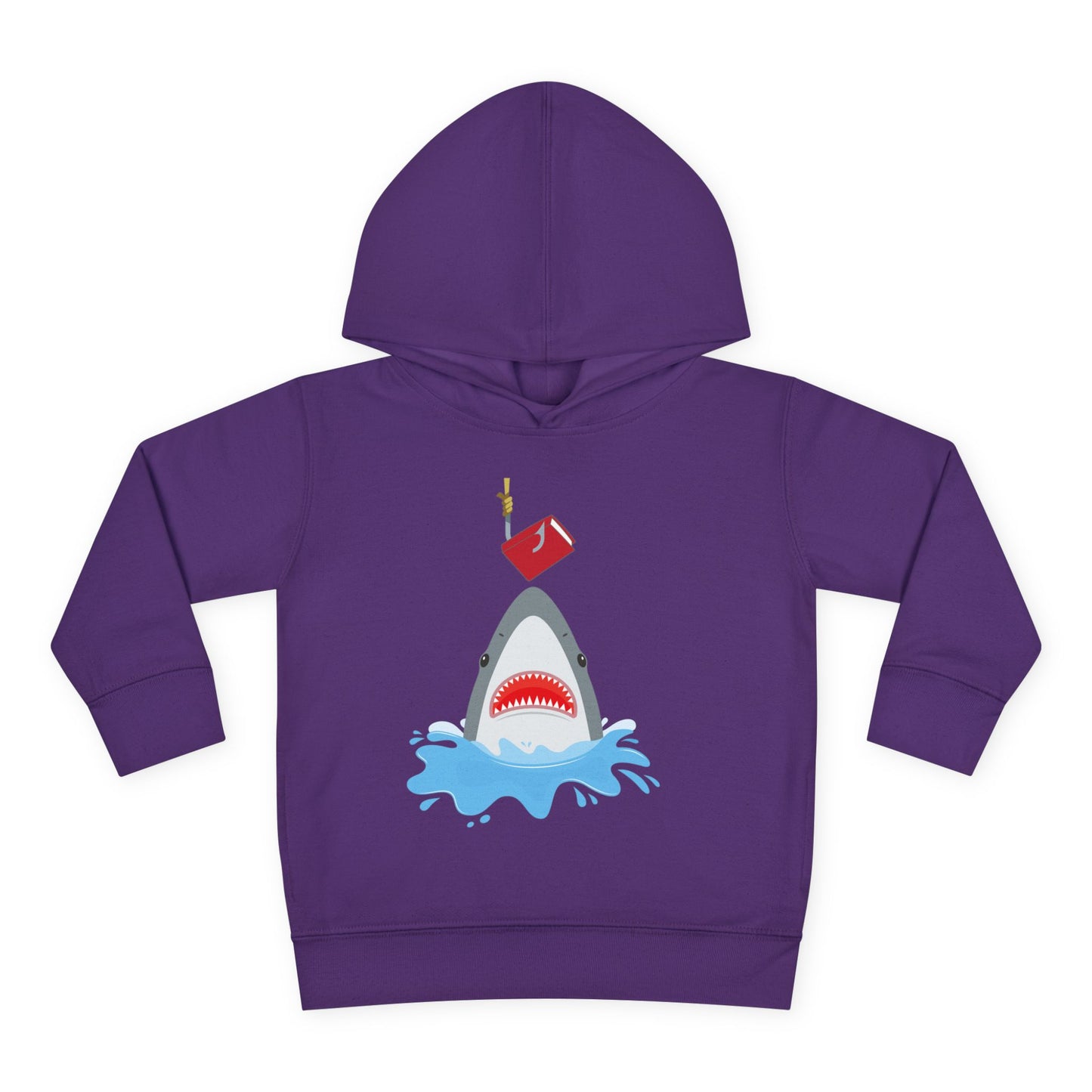 Toddler Book Bite Hoodie – Shark Reading Adventure Design