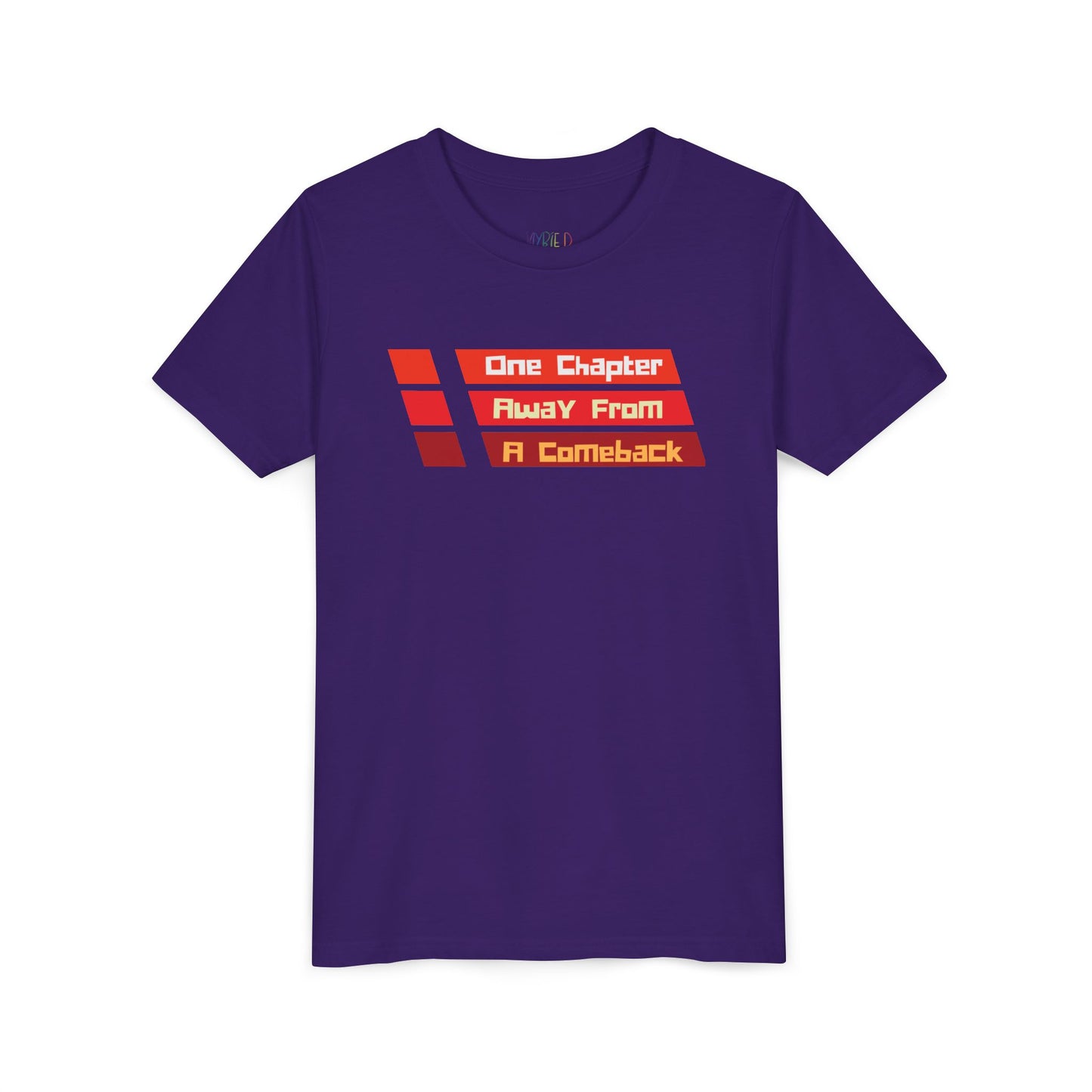 Youth One Chapter Away From a Comeback Tee – Bold Style for Resilient Readers