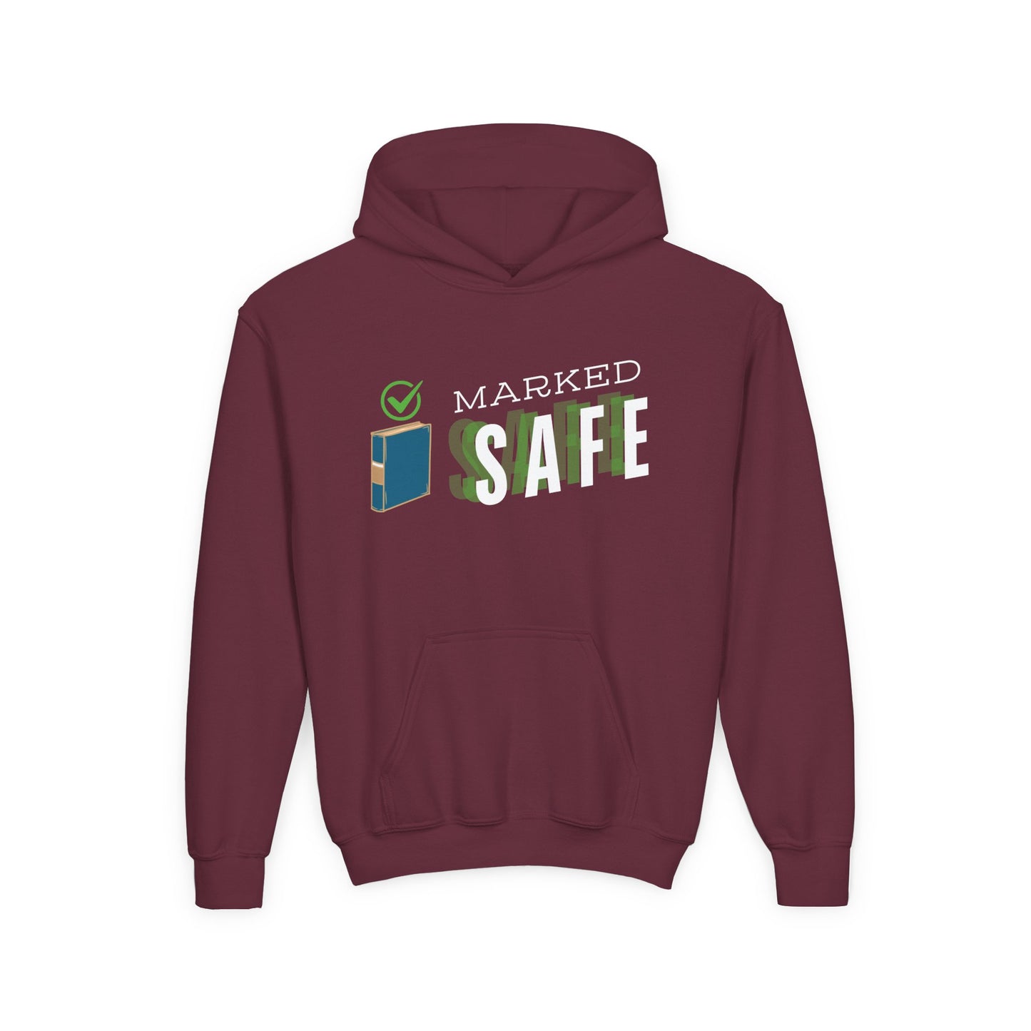 Youth Marked Safe Hoodie โ For Readers Who Survive Every Plot Twist