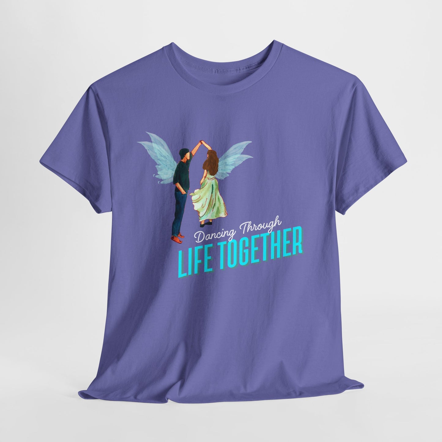 Teen/Adult Unisex Dancing Through Life Together Tee – Romantic Gift for Weddings, Anniversaries & Soulmates