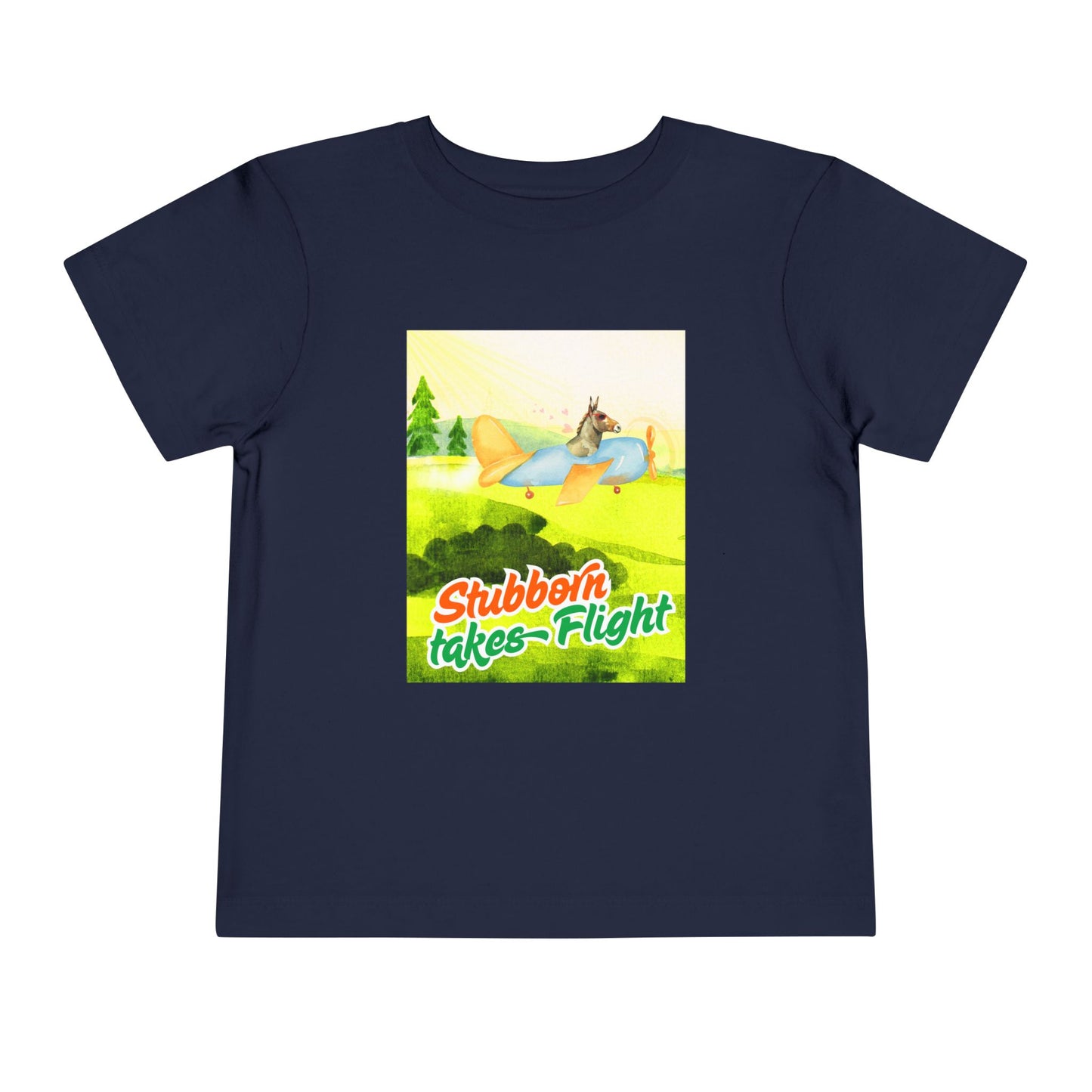 Toddler Stubborn Takes Flight Tee – Perseverance Shirt for Determined Dreamers
