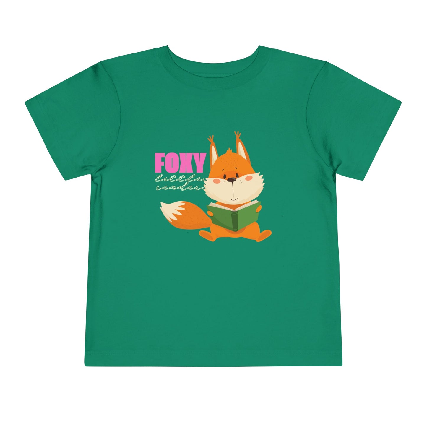 Toddler Foxy Little Reader Tee β Adorable Book-Lover Style