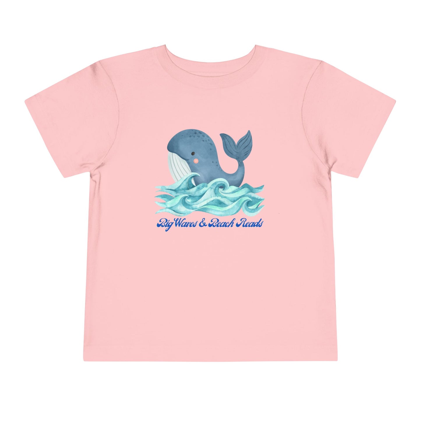 Toddler Big Waves & Beach Reads Whale Tee β Ocean-Loving Bookworm Shirt for Kids