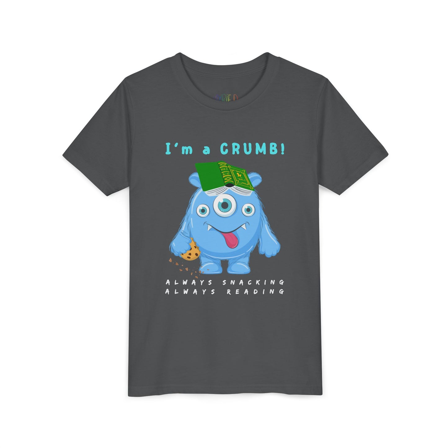 Youth I’m a CRUMB! Snack-Loving Bookworm Tee