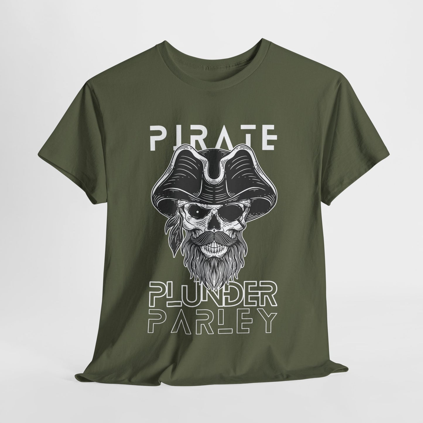 Teen/Adult Unisex “Pirate Plunder Parley” Tee – For Rogues, Rebels, and Readers