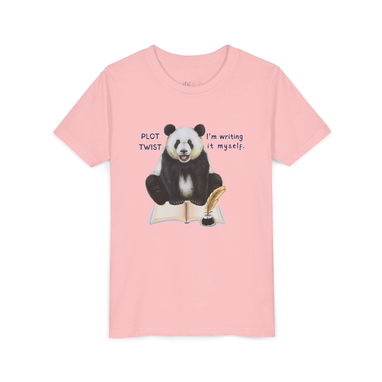 Youth Plot Twist – I’m Writing It Myself Tee – Panda Shirt for Bold Young Creators