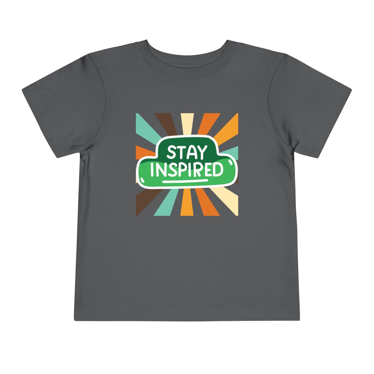 Toddler Stay Inspired Tee β Bold Retro Motivation for Little Dreamers