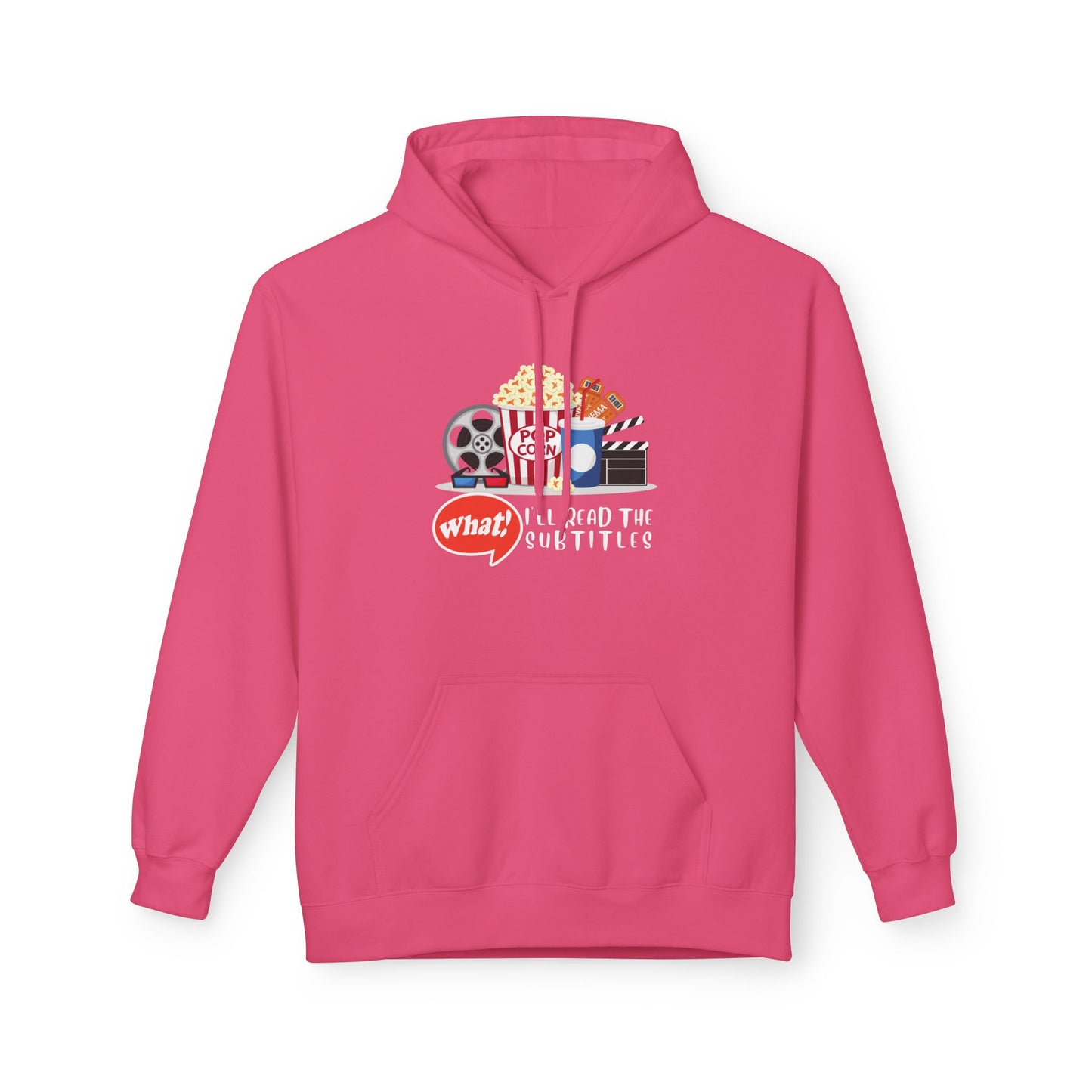 Teen/Adult Unisex Read the Subtitles Hoodie – Funny Movie Lover Design