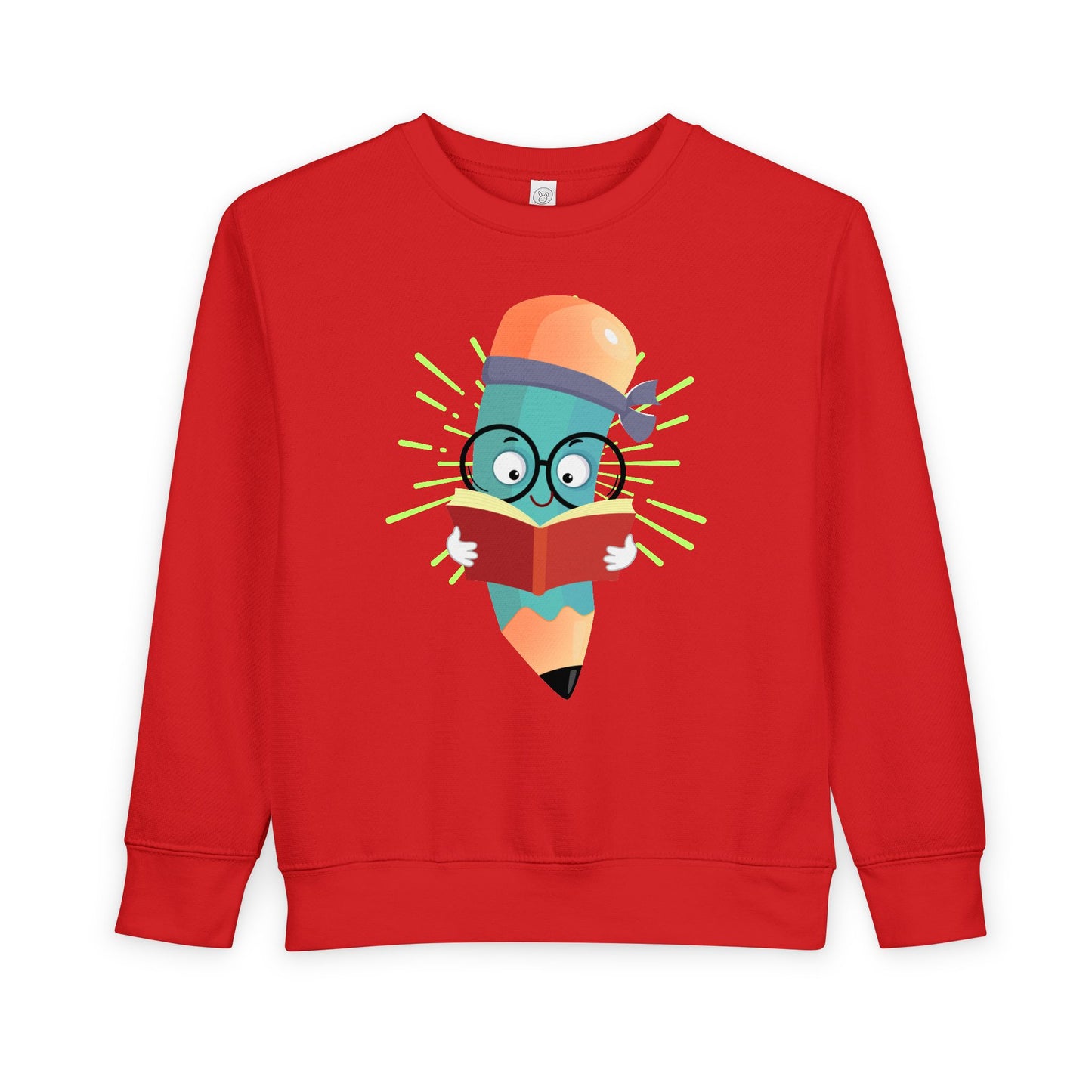 Toddler Book Smart Pencil Sweatshirt β Creative Learning Crewneck for Little Readers