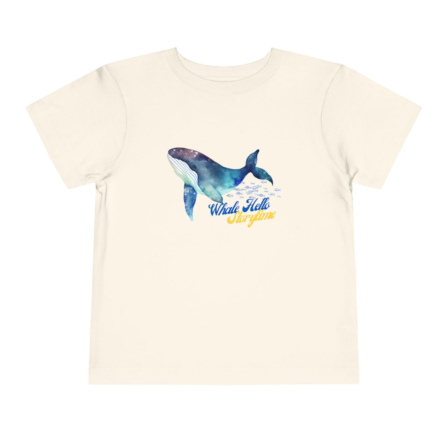 Toddler Whale Hello Storytime Tee β Cosmic Whale Shirt for Readers & Dreamers