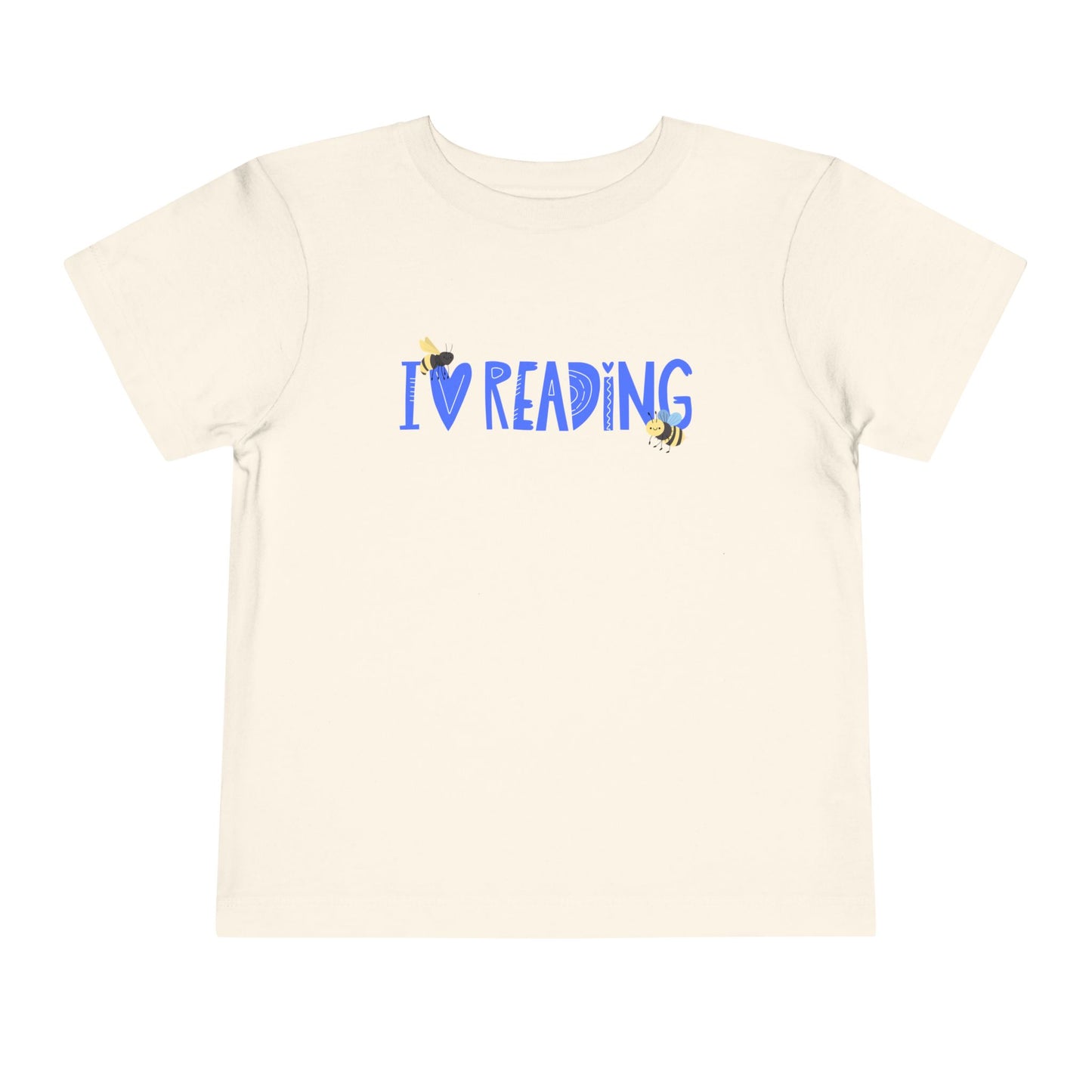 Toddler I Love Reading Tee – Bee-Inspired Book Shirt for Little Learners