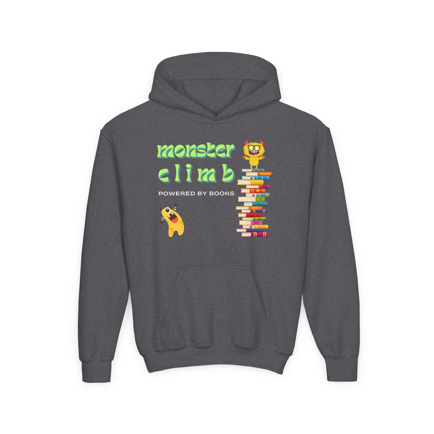 Youth Monster Climb Hoodie – Powered by Books!